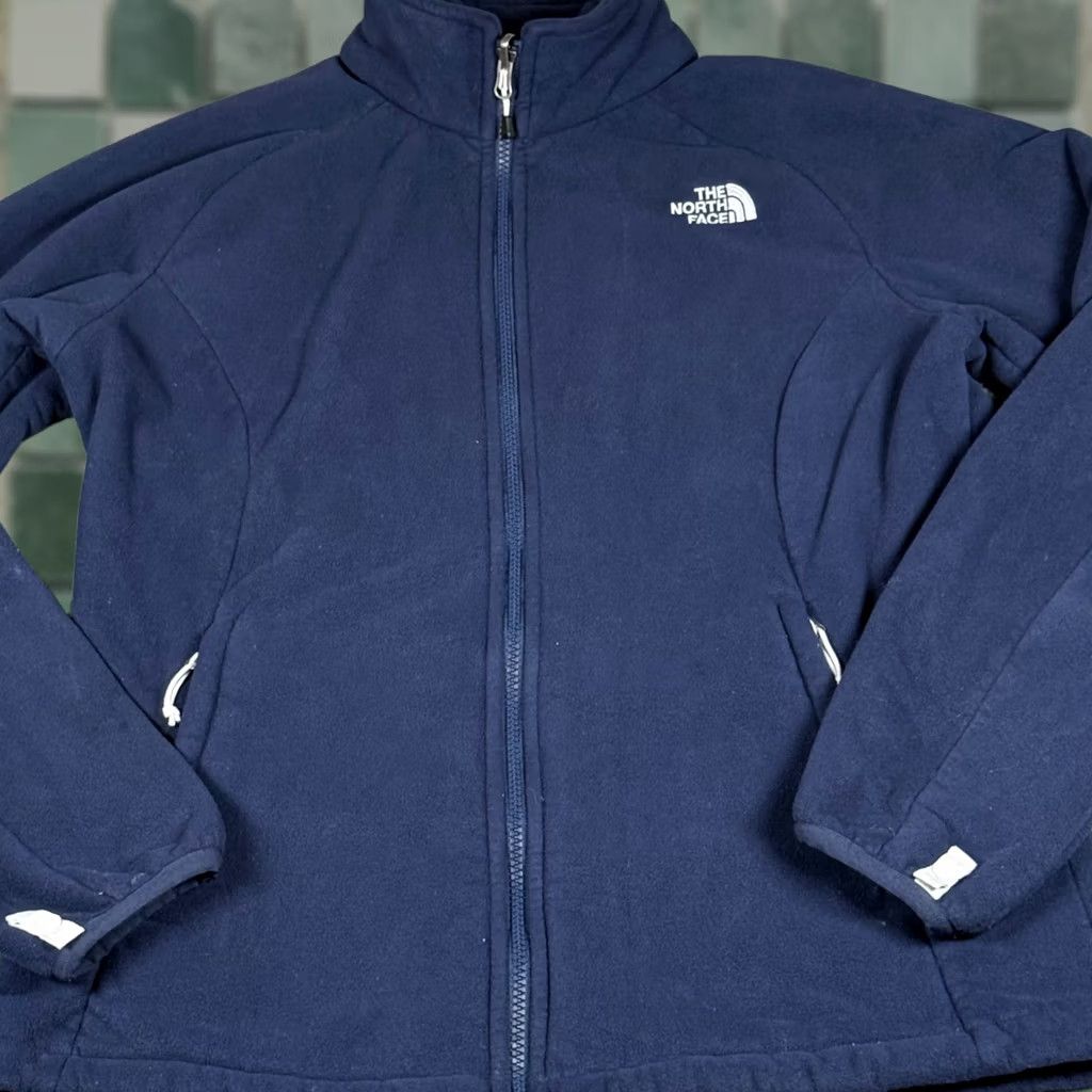 The North Face The North Face Fleece Jacket Blue Large Zip Up Plush Coat Fall Activewear Gorpcore Retro Womens Size L / US 10 / IT 46 - 1 Thumbnail