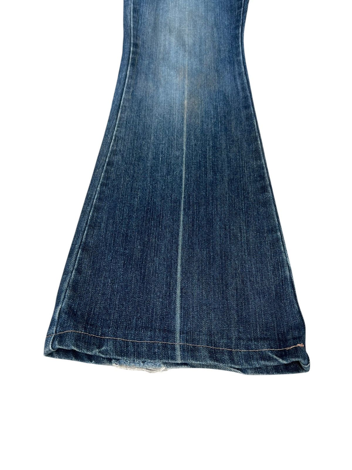 Morgan Homme Morgan Homme Japan Flap Pocket Distress Denim Flare Jeans Size US 31 - 8 Thumbnail