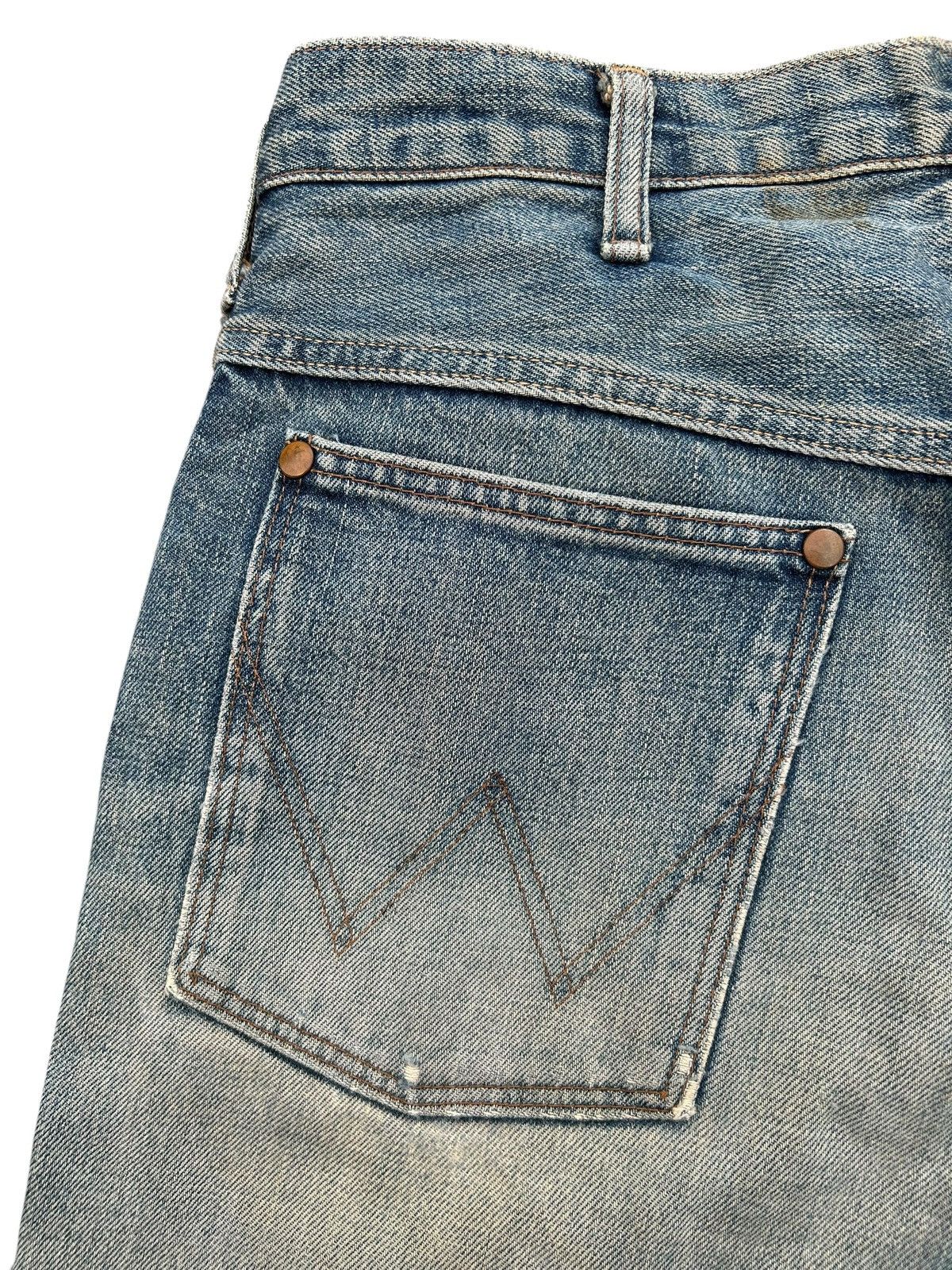Kapital Vintage Wrangler Blue Bell Selvedge Thrashed Denim Jeans Size US 30 / EU 46 - 5 Thumbnail