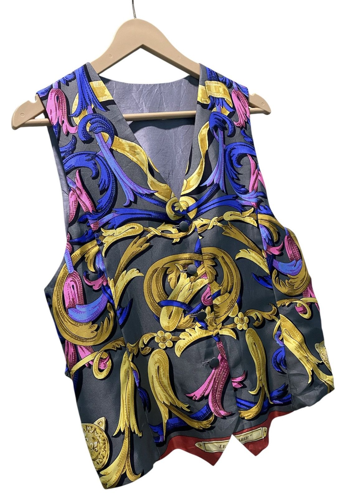 Hermes Vintage Hermès Silk Waistcoat Baroque Size S / US 4 / IT 40 - 4 Thumbnail