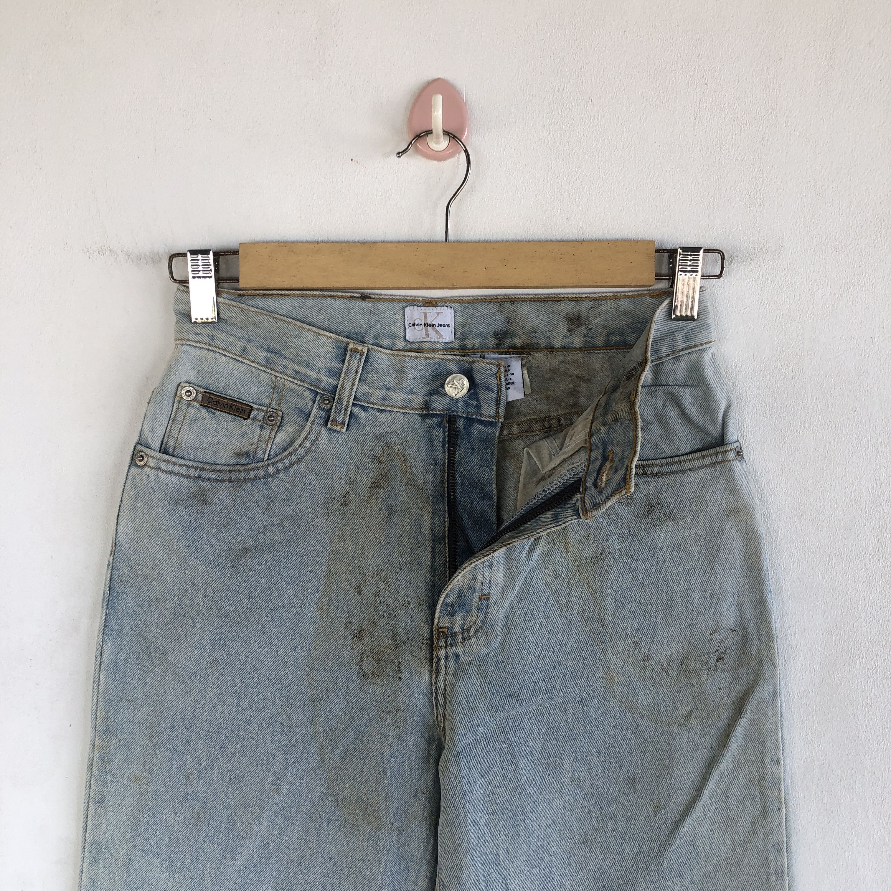 Calvin Klein Vintage Calvin Klein Jeans Dirty Calvin Klein Denim Pants Size 26" / US 2 / IT 38 - 5 Thumbnail