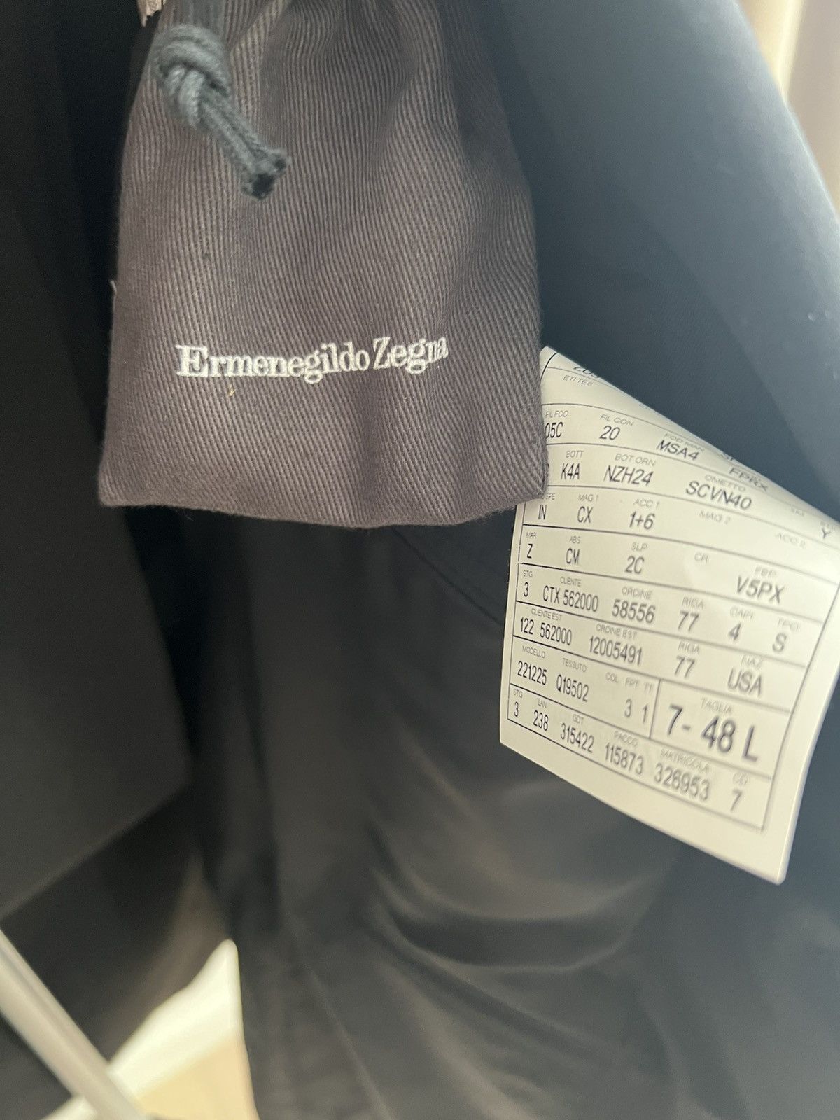 Ermenegildo Zegna Ermenegildo Zegna 38L US / 48L IT Trofeo Black Suit & Pants Size 38L - 7 Thumbnail