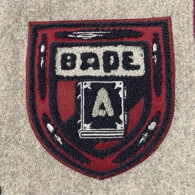 Bape × Ebbets Field Flannels BAPE × EBBETS FIELD FLANNELS Leather Sleeve Varsity Jacket Size US S / EU 44-46 / 1 - 4 Thumbnail