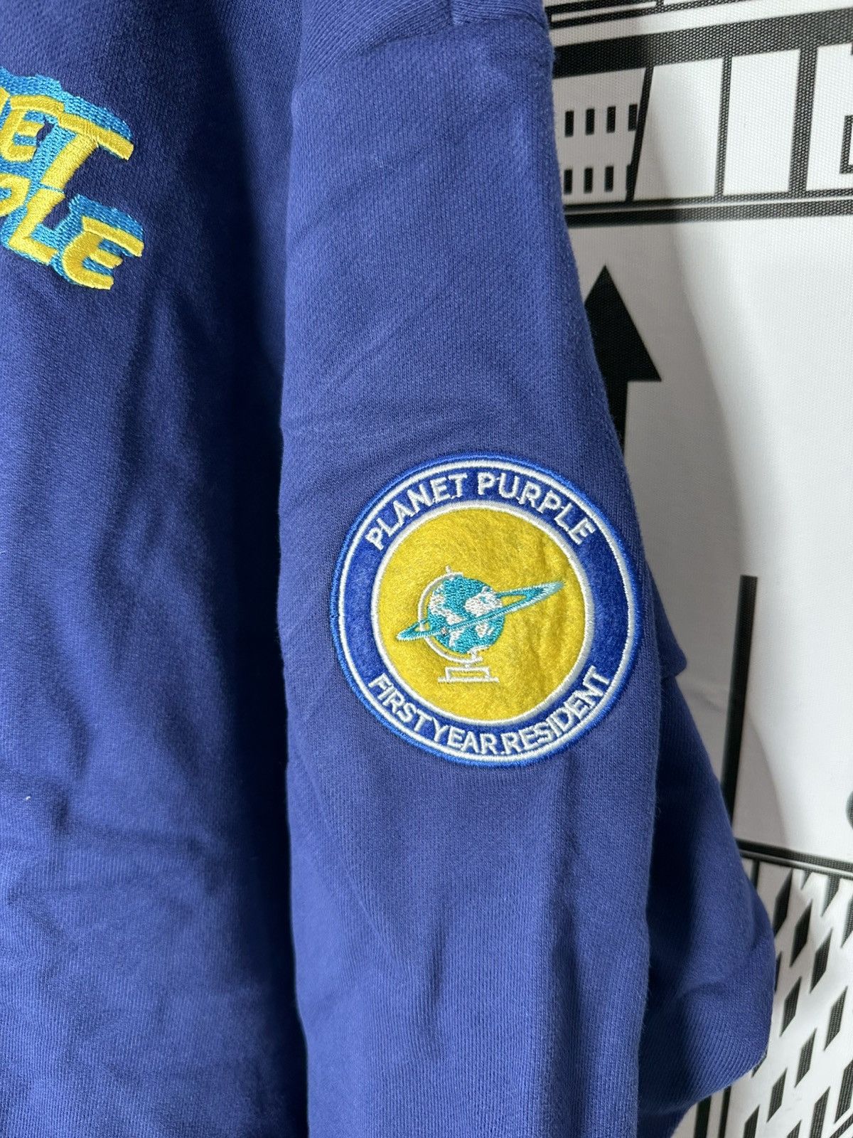 Other Planet Purple Varsity FYR Hoodie XL Blue Size US XL / EU 56 / 4 - 6 Thumbnail