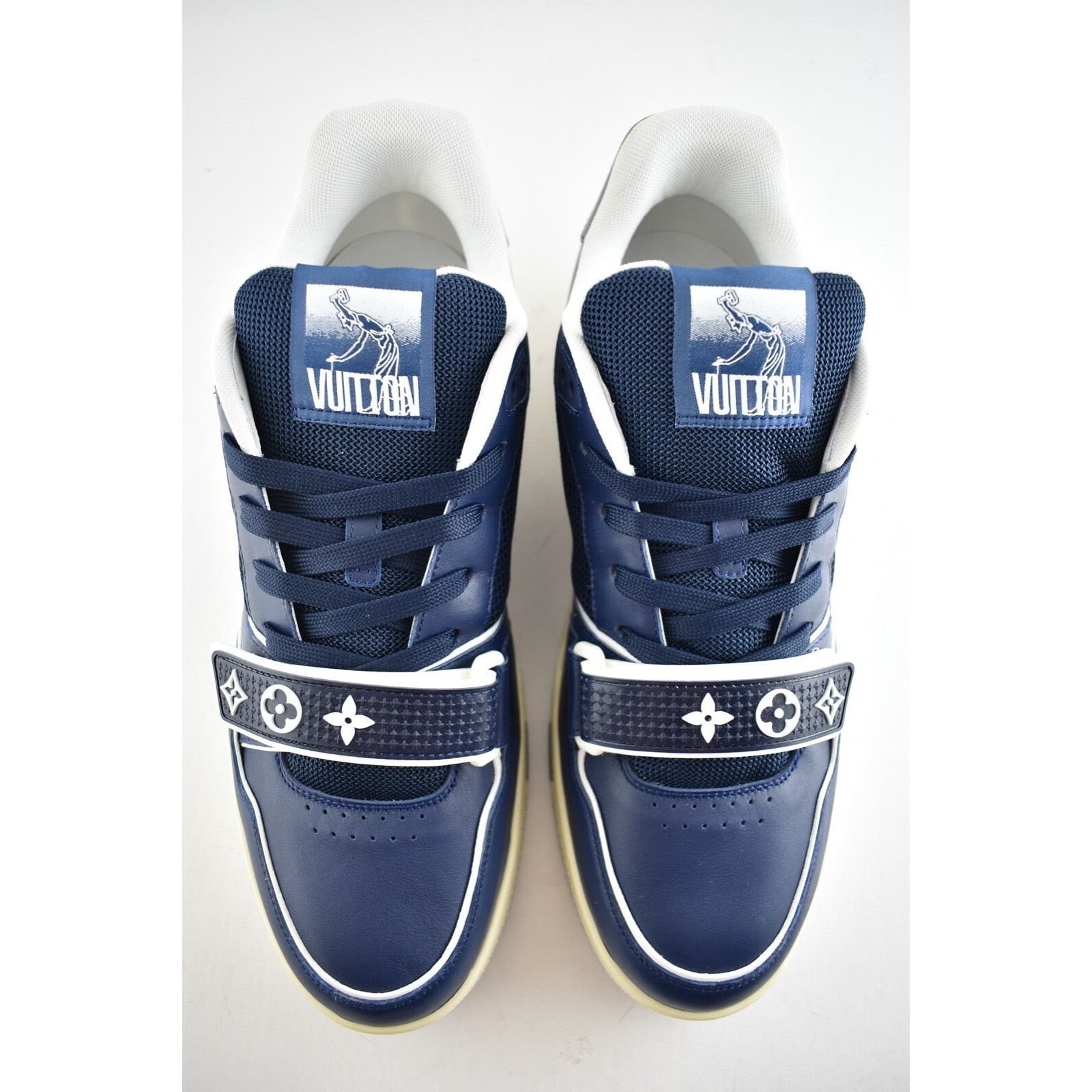 Louis Vuitton Louis Vuitton Blue Low Top Trainer Sneaker LV 8 US 9 9.5 Size US 9 / EU 42 - 7 Thumbnail