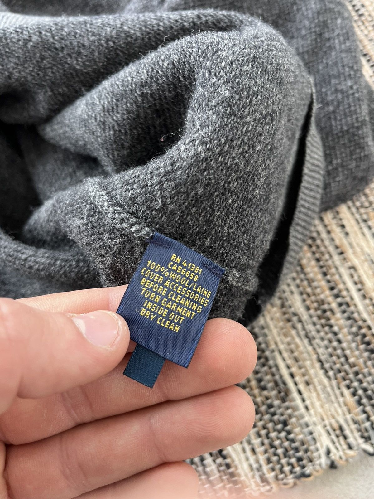 Polo Ralph Lauren Vintage Polo Ralph Lauren Grey Wool Zip Sweater Avantgarde Size US XXL / EU 58 / 5 - 12 Thumbnail