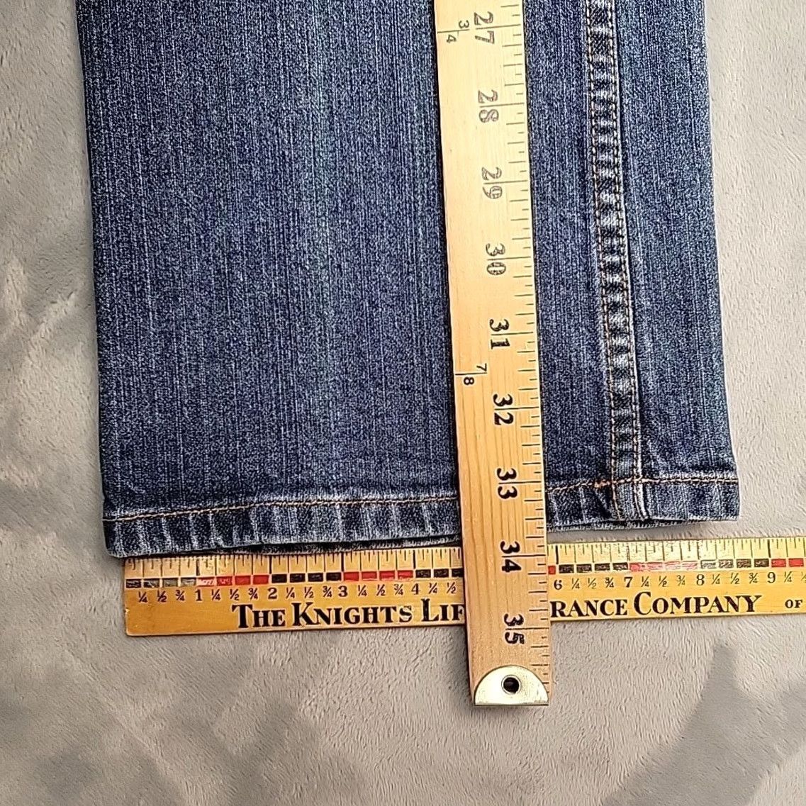 Denime Duluth Trading Jeans Women 6x35 Blue Denim Slim Straight Leg Boot Cut Pants Size 28" / US 6 / IT 42 - 8 Thumbnail