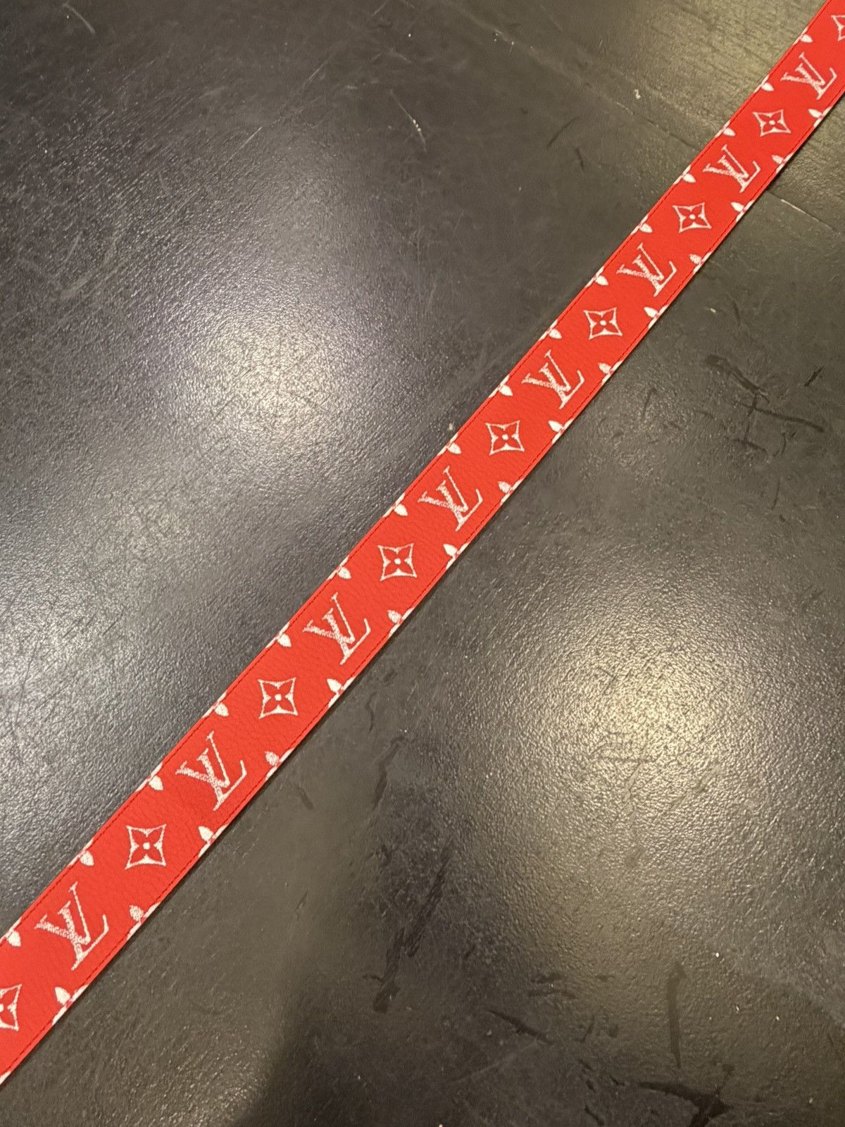 Louis Vuitton Louis Vuitton Monogram Belt - Gold/Red Size 40 - 4 Thumbnail