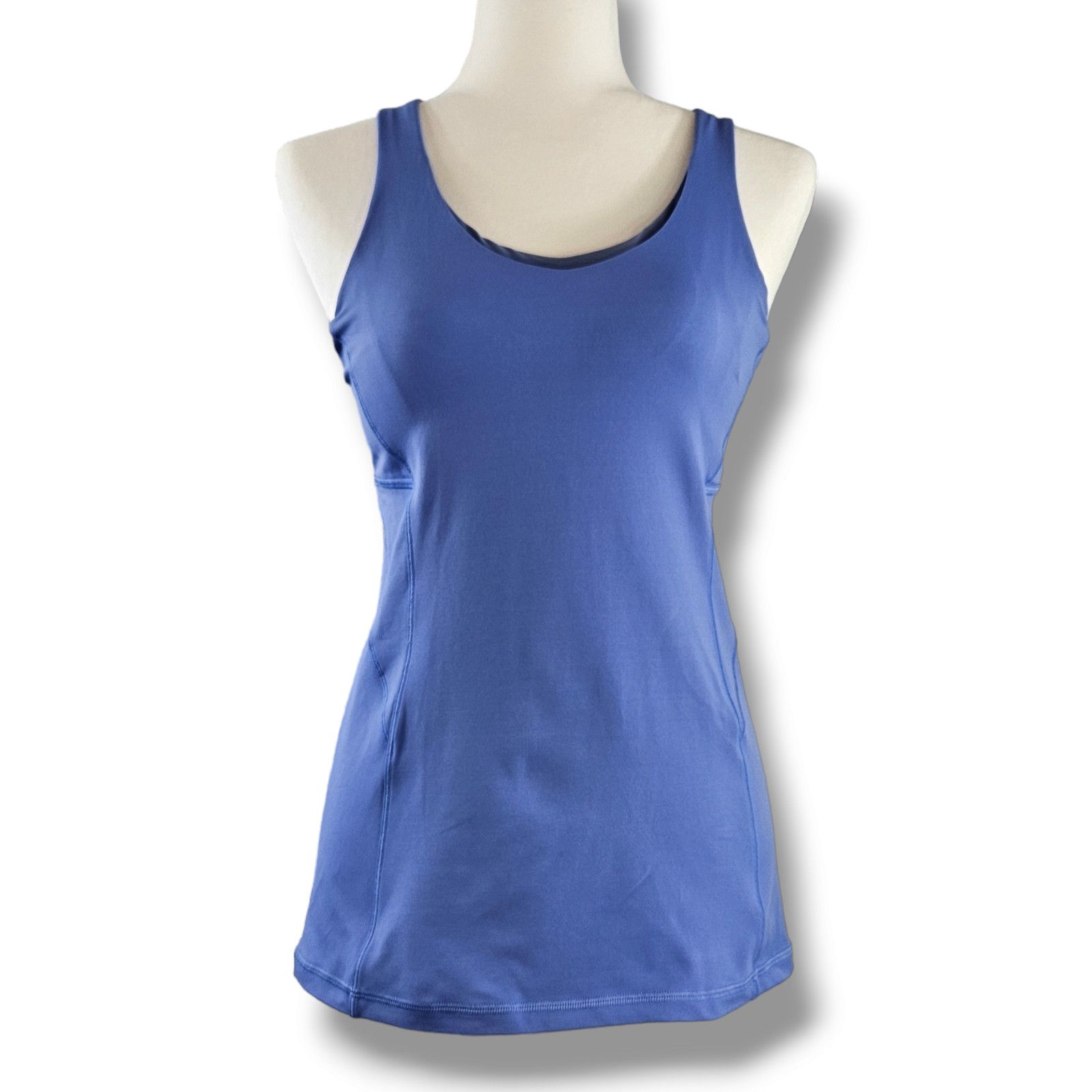 Lululemon EUC Lululemon Stash N Run Workout Tank Top Sz. 6 Blue Size M / US 6-8 / IT 42-44 - 2 Thumbnail