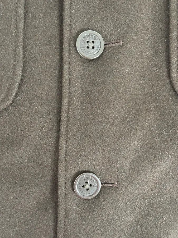 Armani Collezioni Armani Officer Brown Wool Pocket Jacket Size US M / EU 48-50 / 2 - 10 Thumbnail
