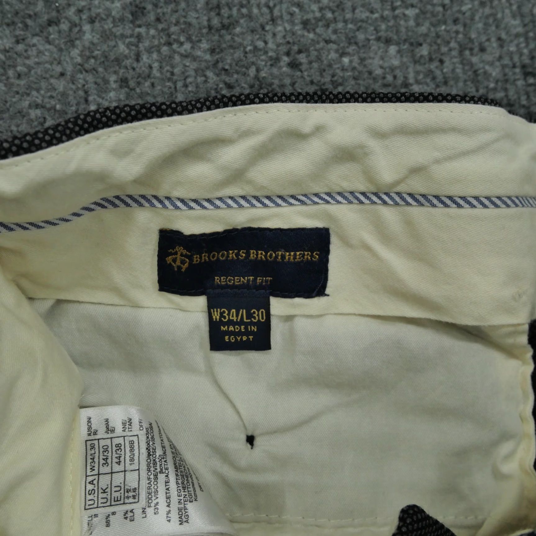 Brooks Brothers Brooks Brothers Pants Mens 32x28 Grey Wool Blend Regent Fit Dress Shirt? Size US 28 / EU 44 - 6 Thumbnail