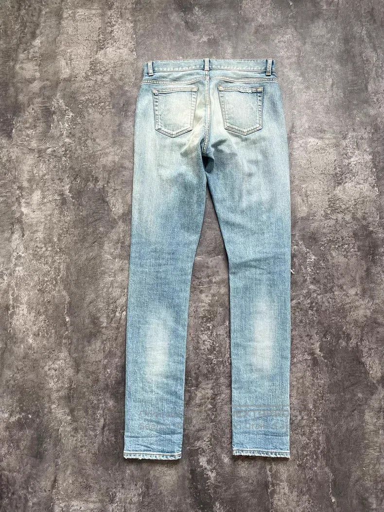 Saint Laurent Paris Saint Laurent Paris Ripped and Washed Denim Jeans Size US 27 - 8 Thumbnail