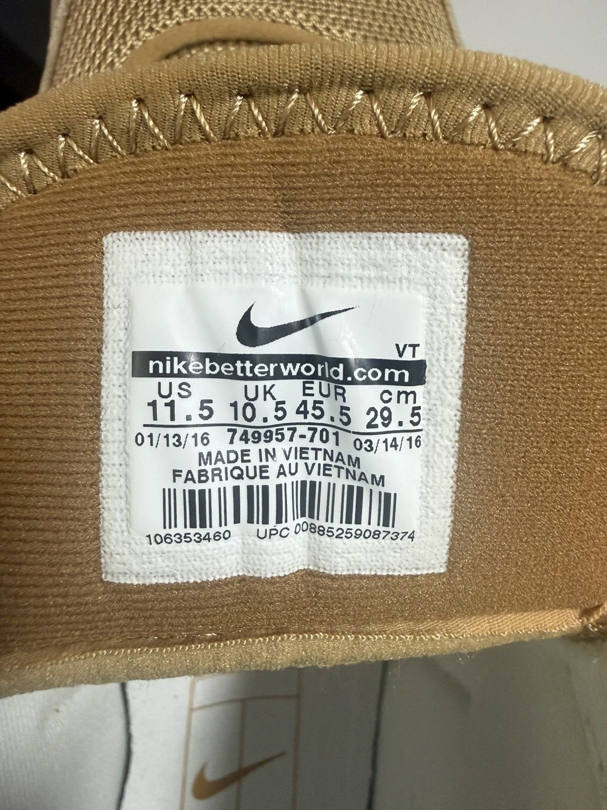 Nike Nike Tech Challenge 3 - Wimbledon Gold Size US 11.5 / EU 44-45 - 7 Thumbnail