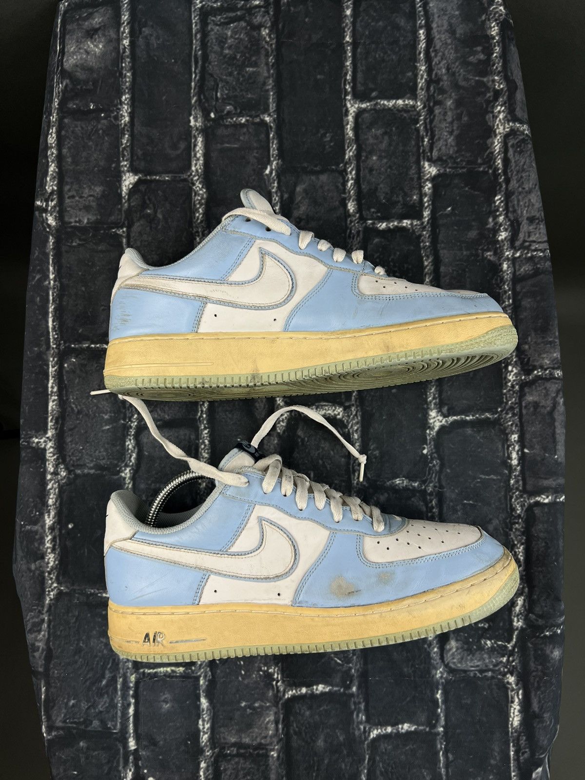 Nike Y2K NIKE Air Force 1 Low Baby Sky Blue & White on Gum Size US 12 / EU 45 - 1 Thumbnail