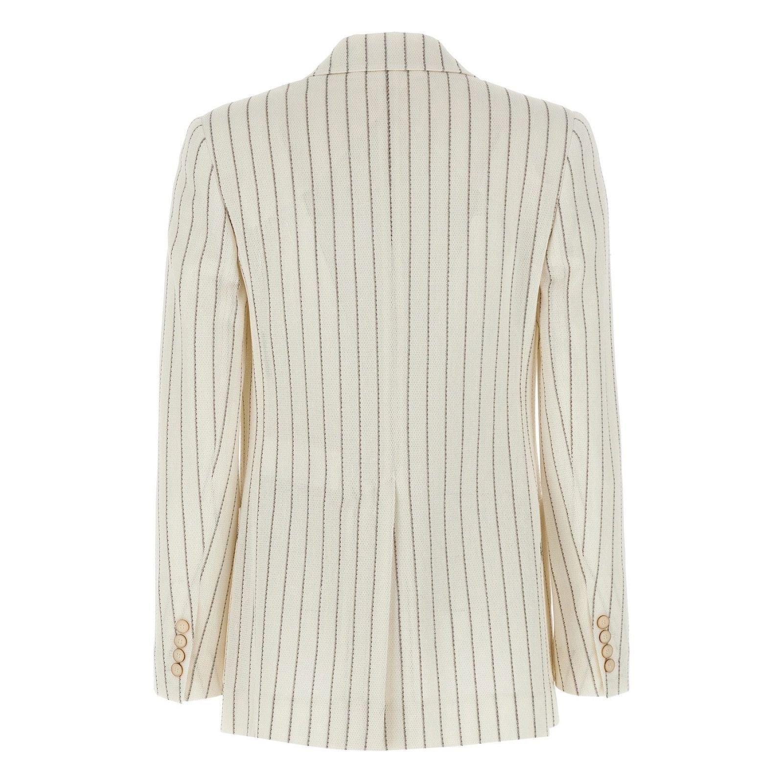 Max Mara MAX MARA Jadi White Striped Linen Blazer Jacket New & Authen Size XL / US 12-14 / IT 48-50 - 2 Thumbnail