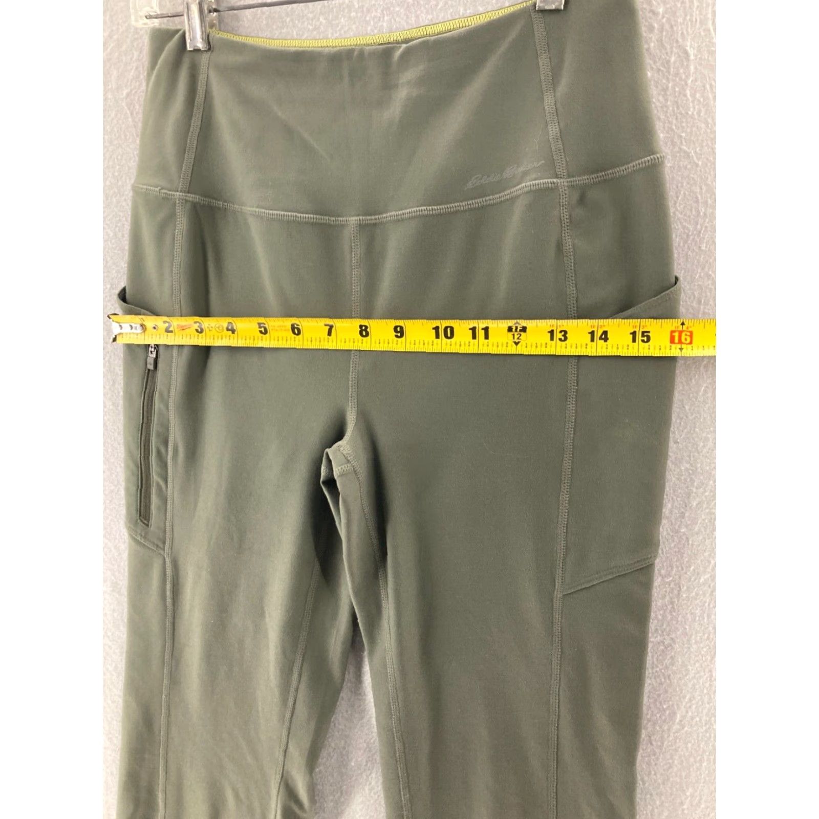 Eddie Bauer Eddie Bauer Yoga Pants Womens Slim Cotton Blend Green Yoga Slimming Beach Activewear Pants Size 28" / US 6 / IT 42 - 3 Thumbnail