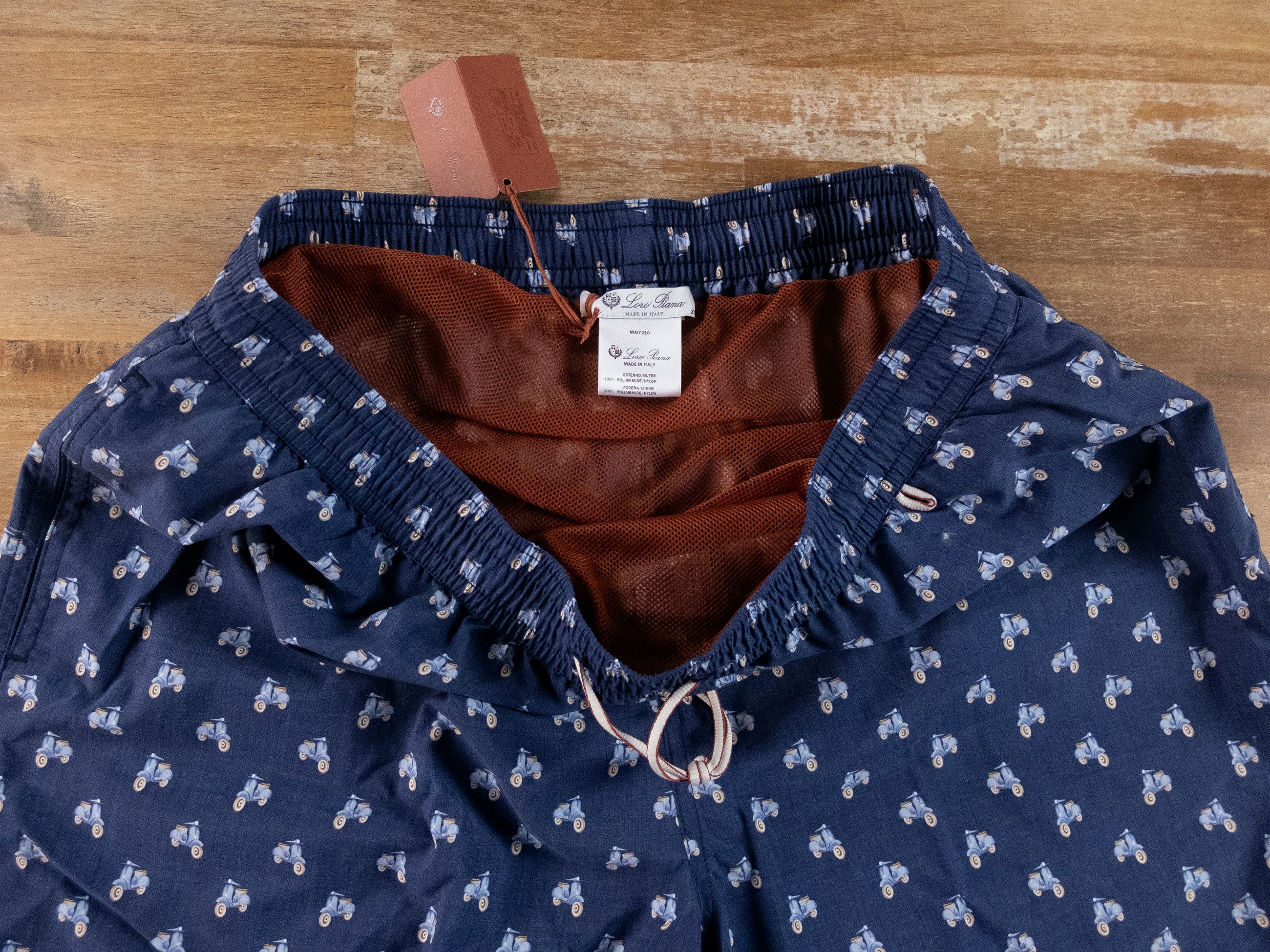 Loro Piana LORO PIANA navy blue Bay Toys motorcycle swim shorts XL Size US 36 / EU 52 - 3 Thumbnail
