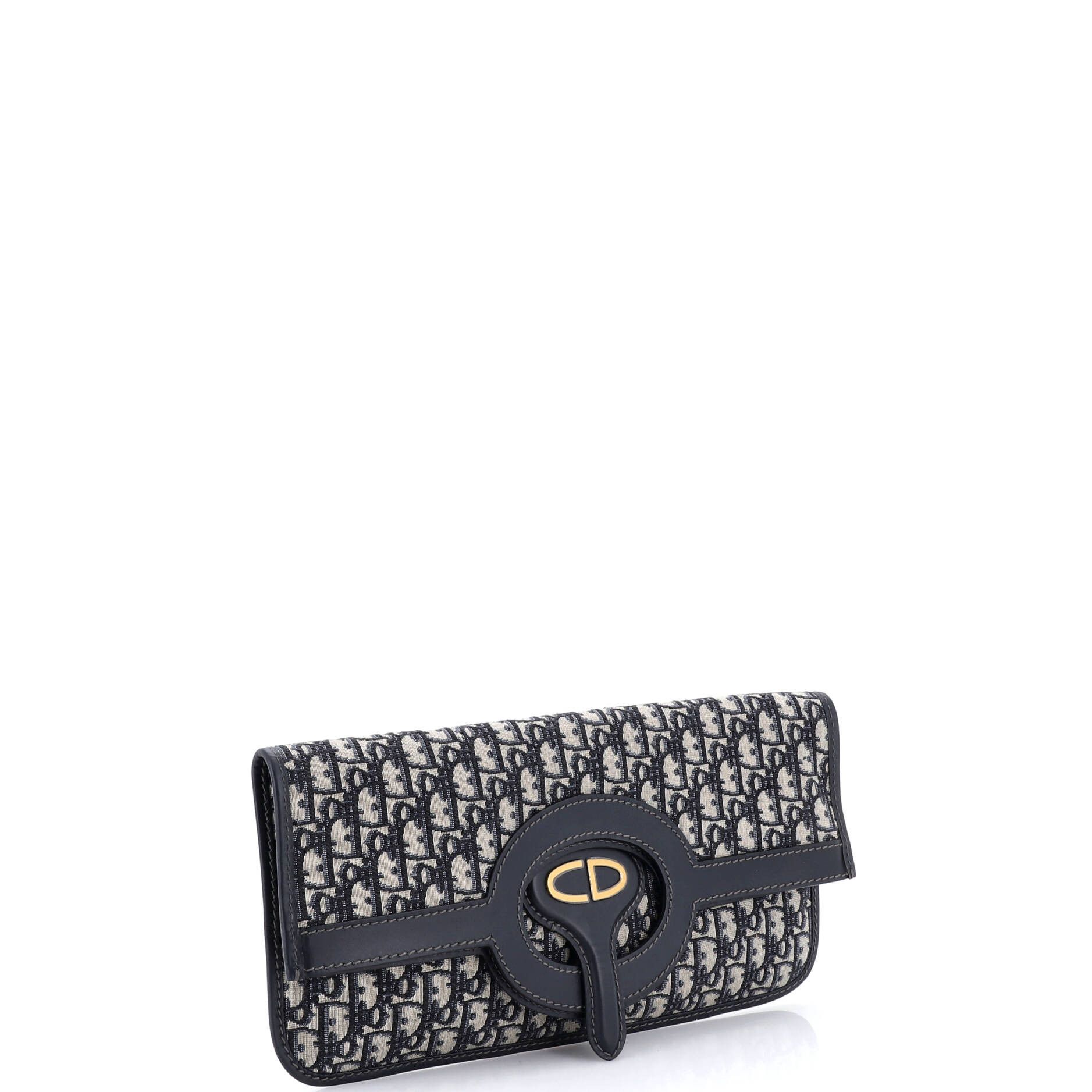 Fold Over Clutch Oblique Canvas