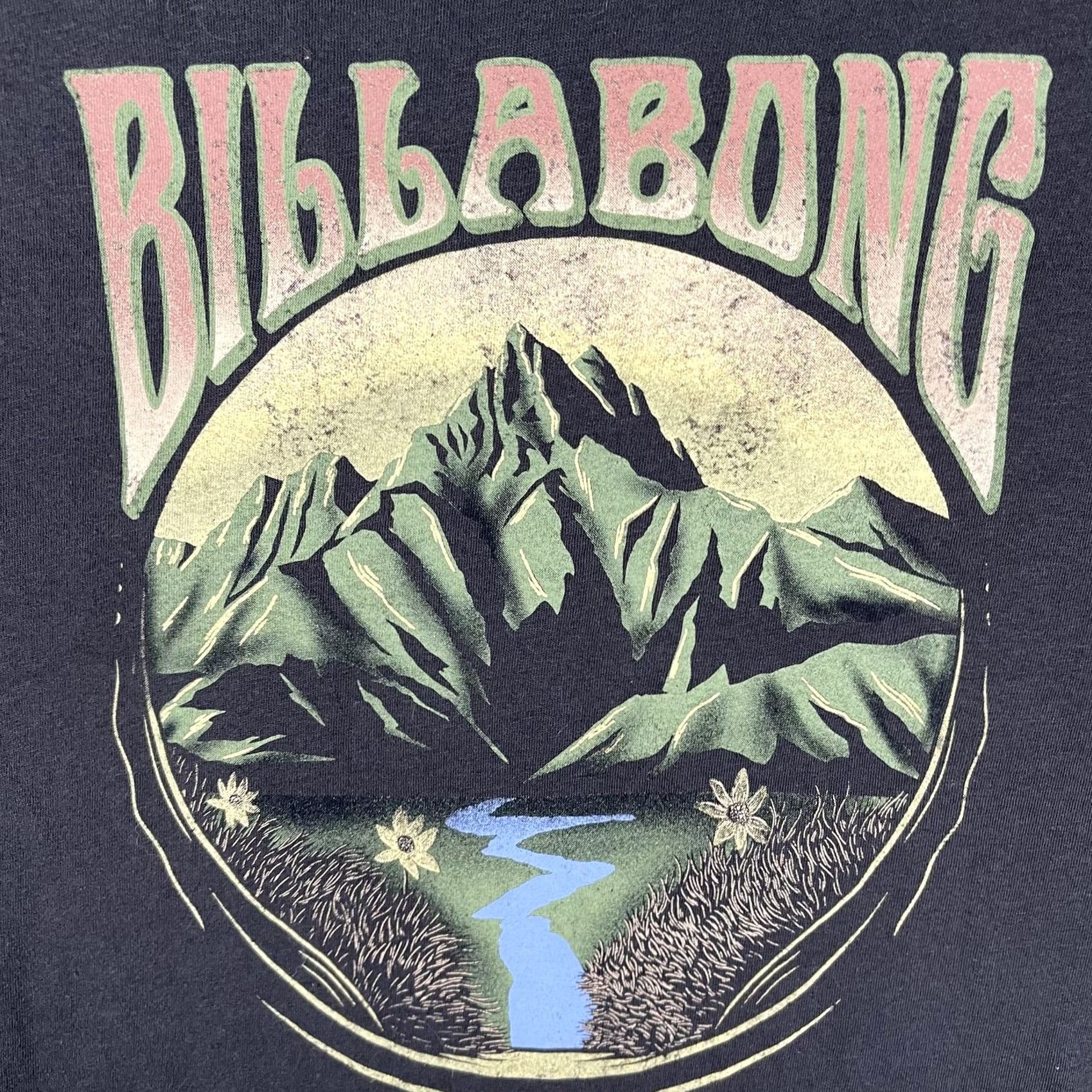 Billabong VINTAGE BILLABONG Shirt Mens Large Brown Mountain River Graphic Tee Surf Nature Outdoors Size US L / EU 52-54 / 3 - 4 Thumbnail