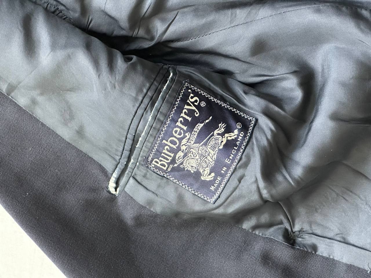 Burberry Burberry Double Breasted Navy Wool Blazer Luxury Size 38L - 10 Thumbnail