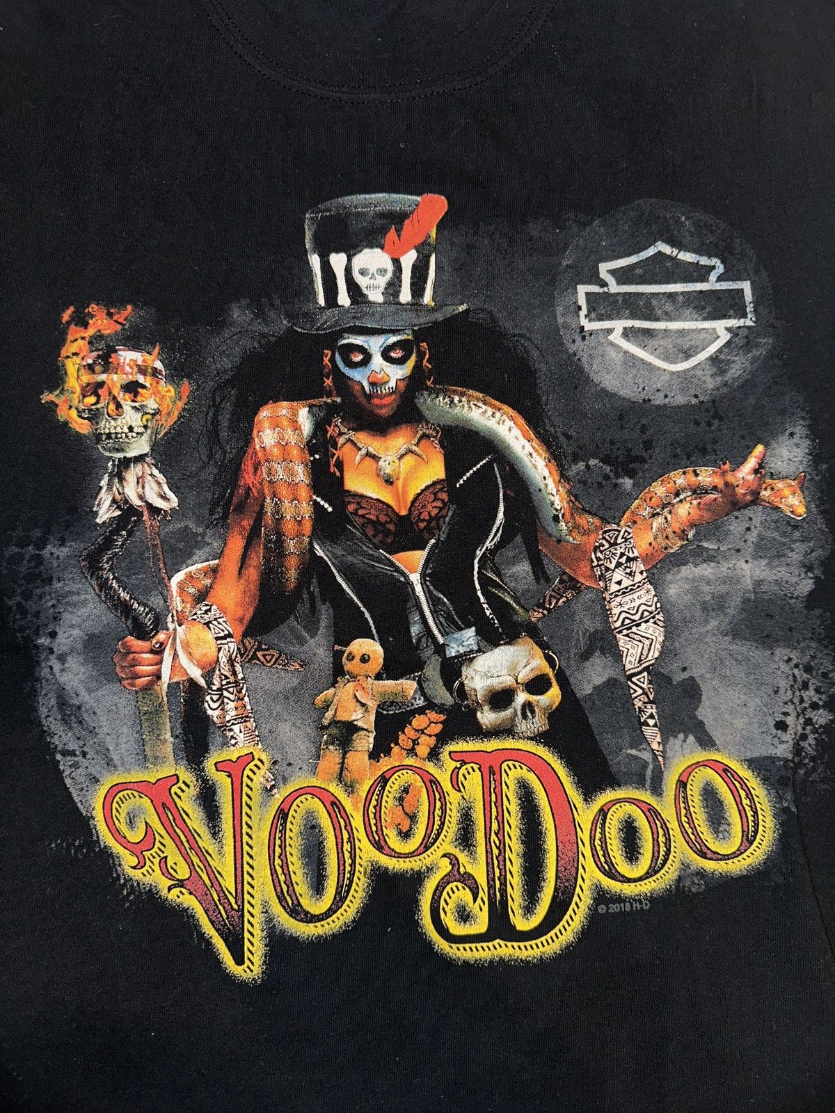 Harley Davidson × Vintage Harley Davison VooDoo SS Shirt Size US M / EU 48-50 / 2 - 2 Thumbnail