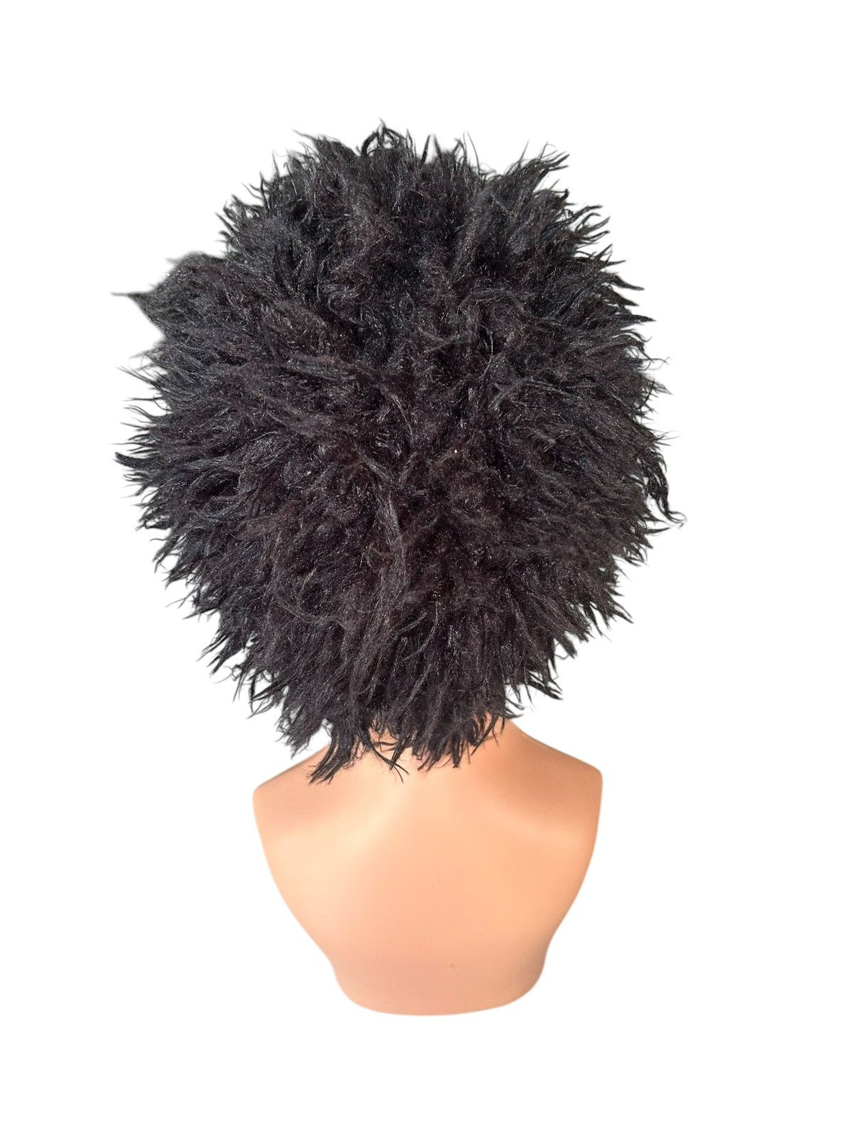 Kapital Mohawak Japanese Punk Bondage Style Fake Hair Fur Beanie Hat Size ONE SIZE - 4 Thumbnail