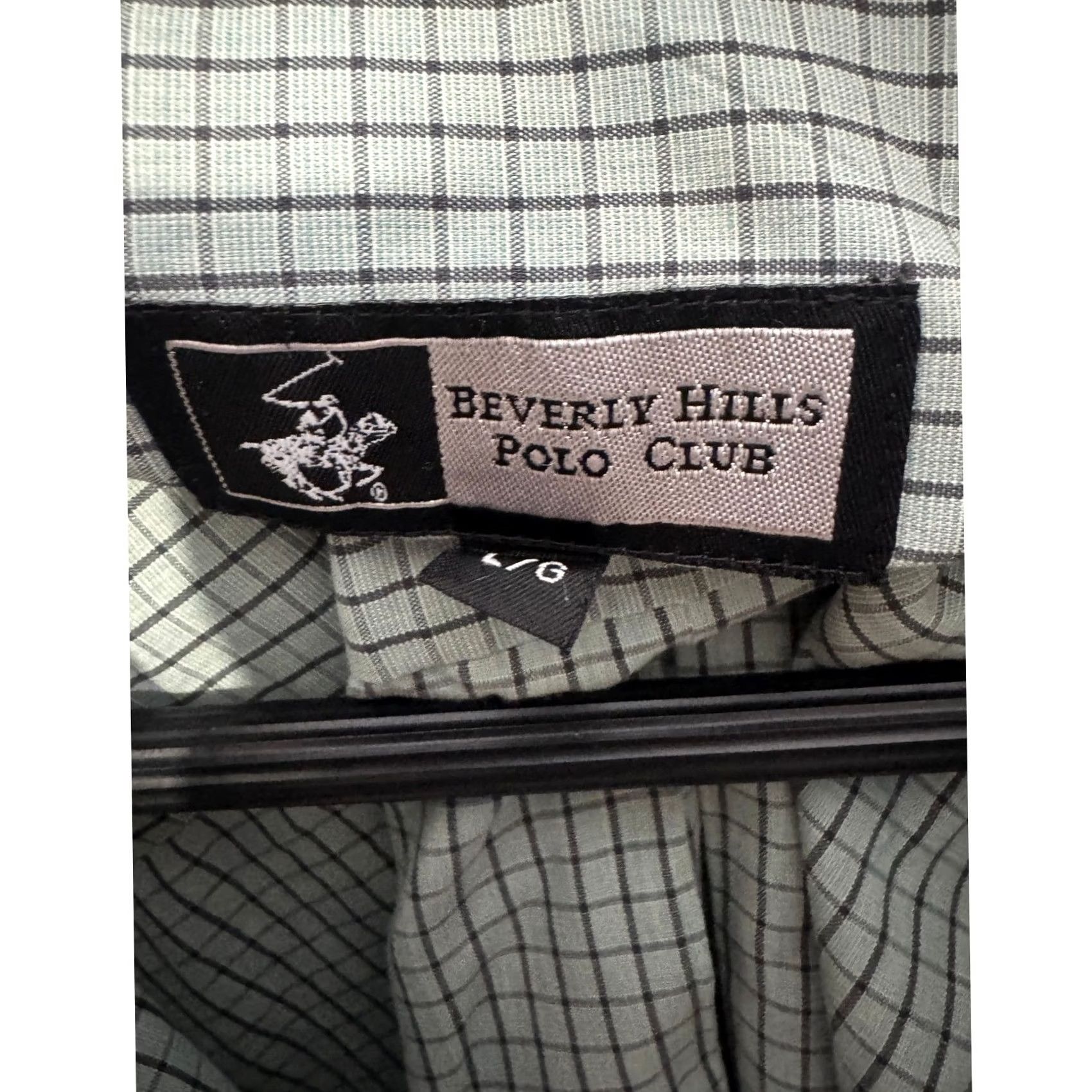 Beverly Hills Polo Club Beverly Hills Polo Club Men's Short Sleeve Plaid Button-Down Shirt Large Size US L / EU 52-54 / 3 - 7 Thumbnail