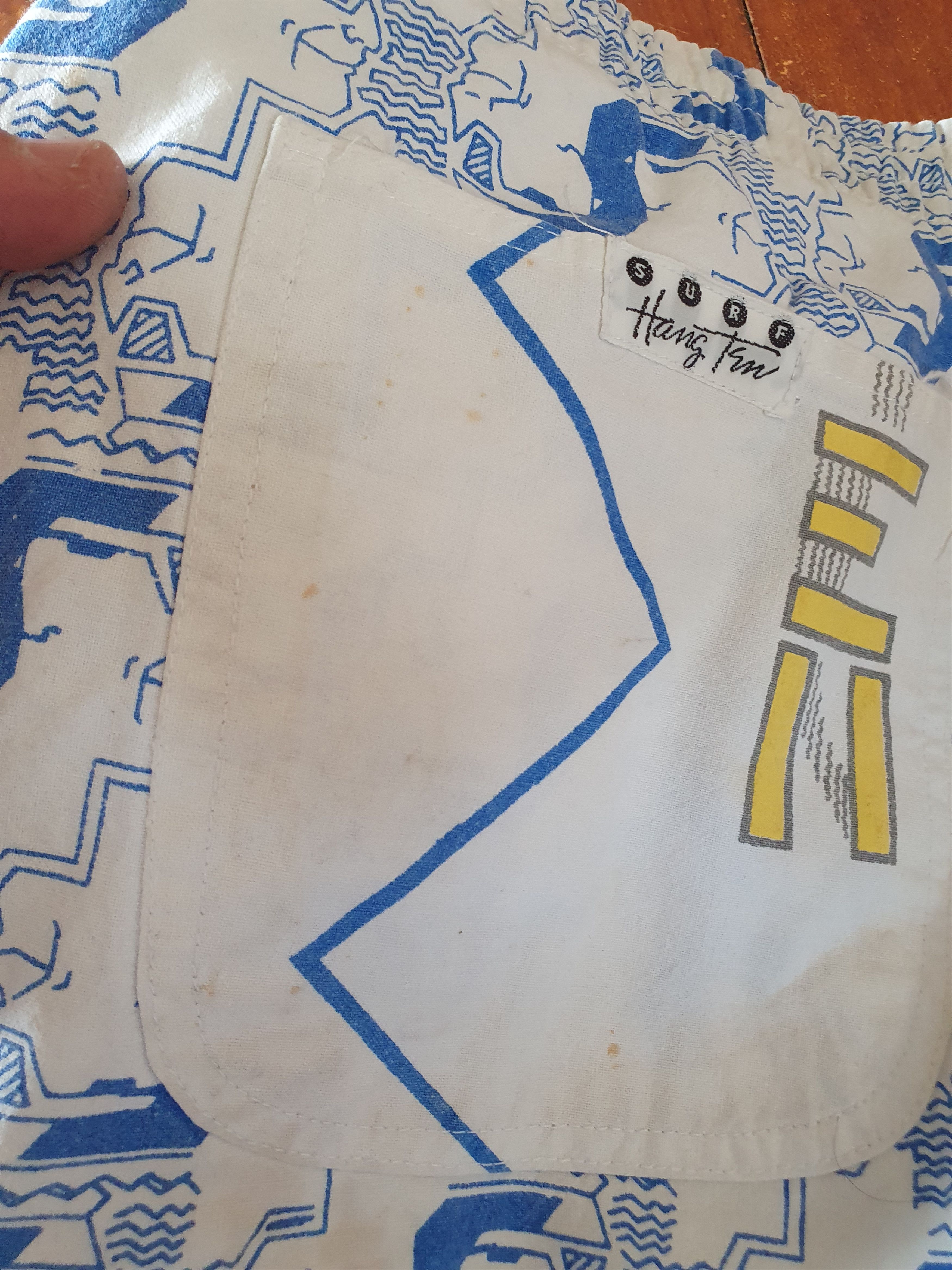 Vintage Surf Hang Ten Vtg Surf Swim Board shorts sz M/ W-39.5CM Size US 32 / EU 48 - 14 Thumbnail