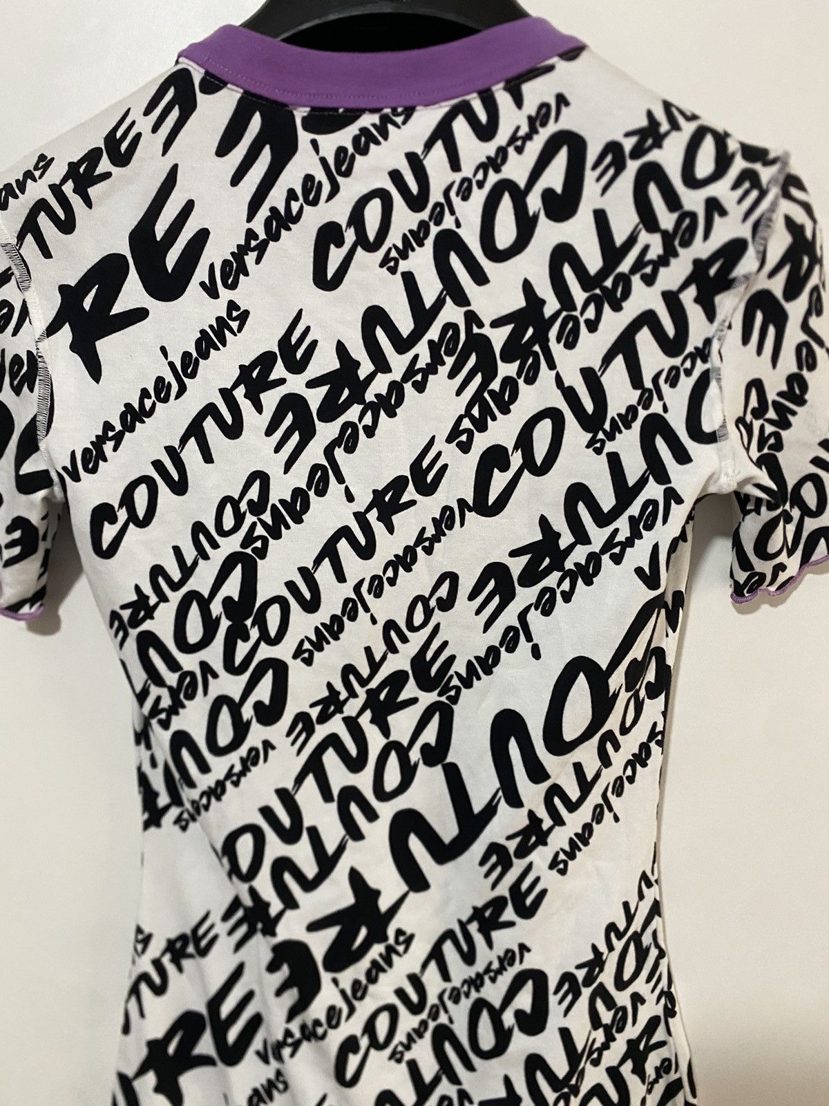 Versace Jeans Couture Print Logo Brushed Versace Jeans Culture Jersey T-Shirt, XS, Size XS / US 0-2 / IT 36-38 - 12 Thumbnail