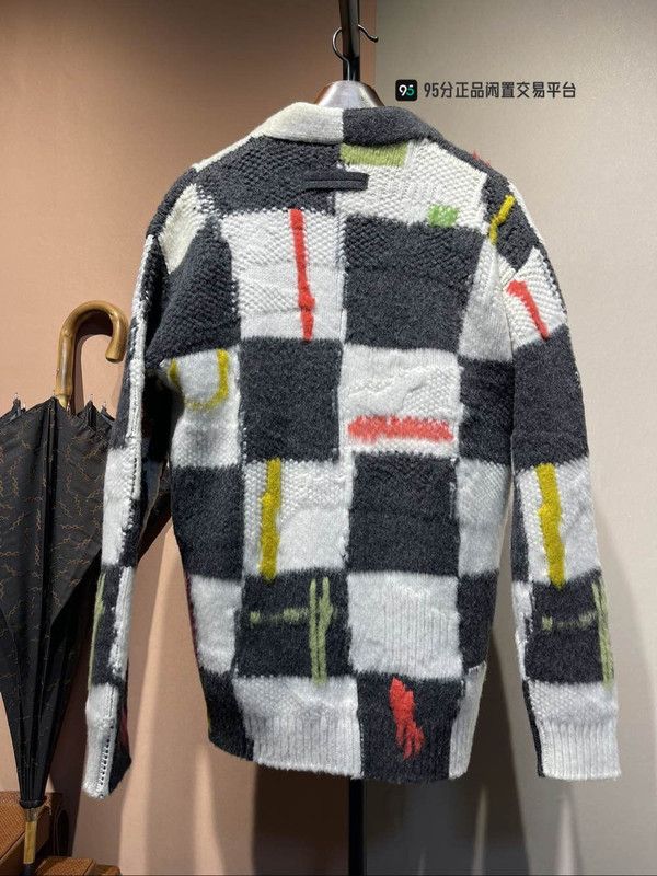 Ermenegildo Zegna Zegna x THE ELDER STATESMAN Color-Block V-Neck Knit Sweater Size US S / EU 44-46 / 1 - 1 Thumbnail