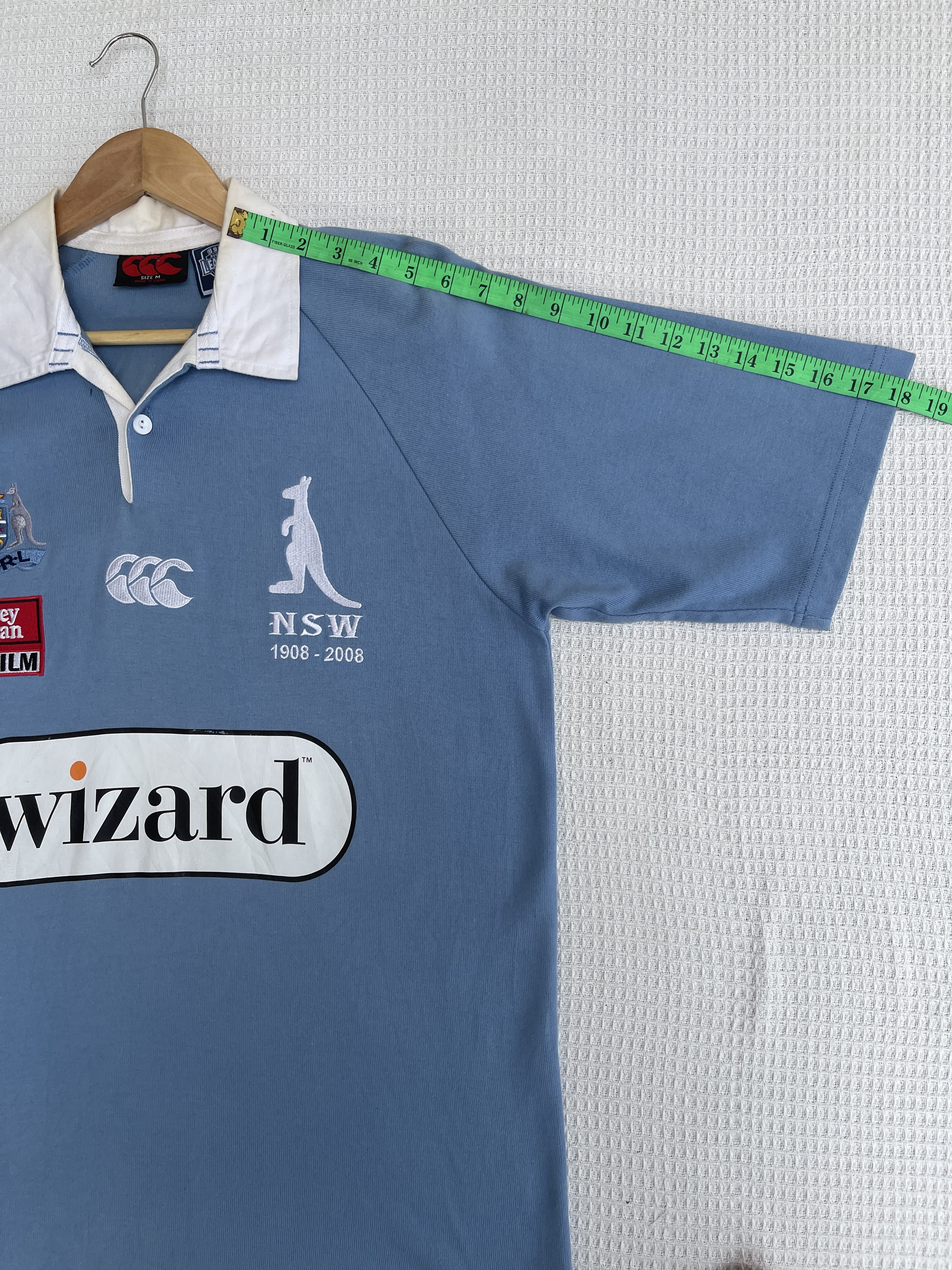 Canterbury of New Zealand LastDrop🔥Vtg Canterbury NSW Blue State Of Origin Rugby Shirt Size US M / EU 48-50 / 2 - 14 Thumbnail