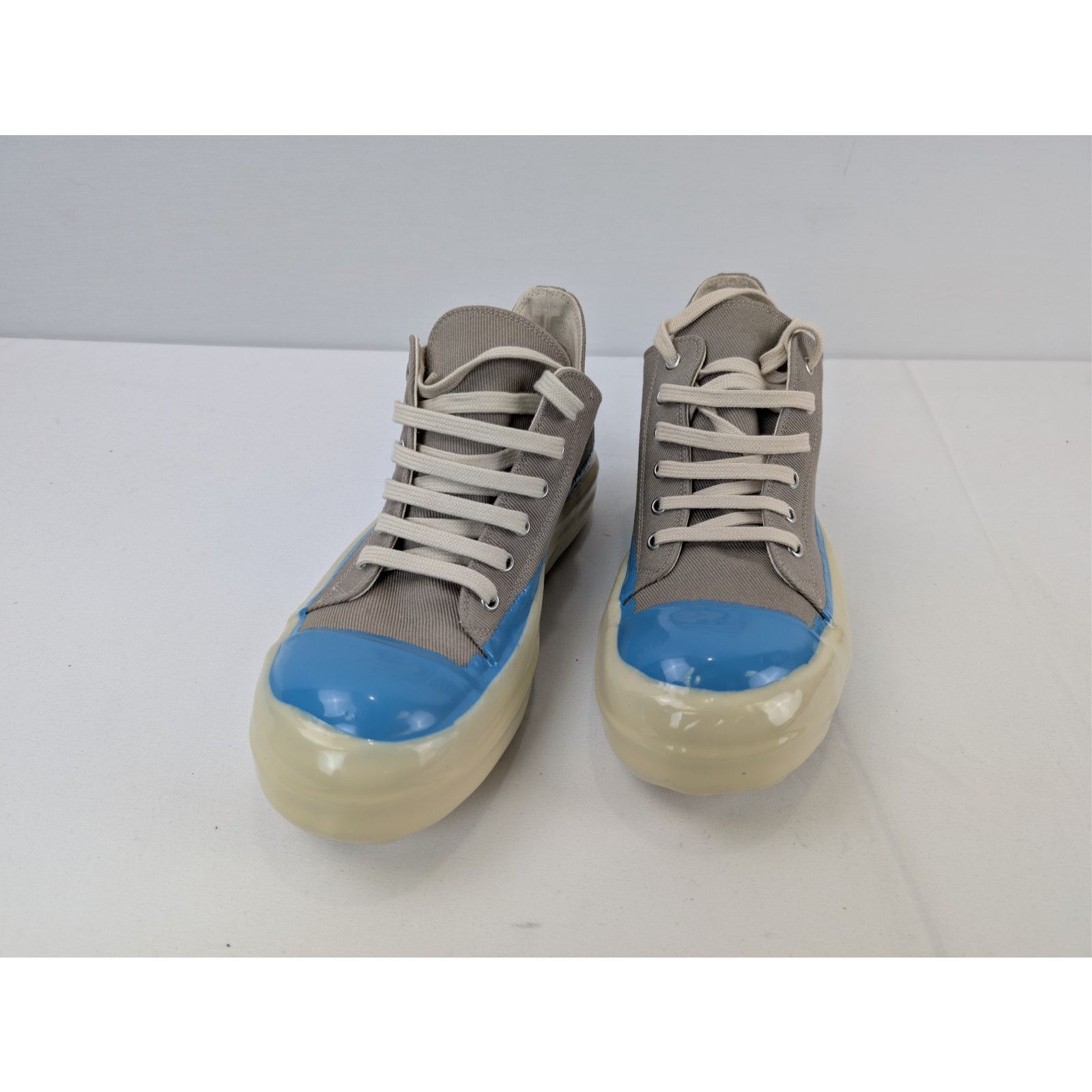 Rick Owens Drkshdw o1rshd1 Concordians low-top sneakers Dirty Pearl Light Blue Size US 8 / EU 41 - 8 Thumbnail