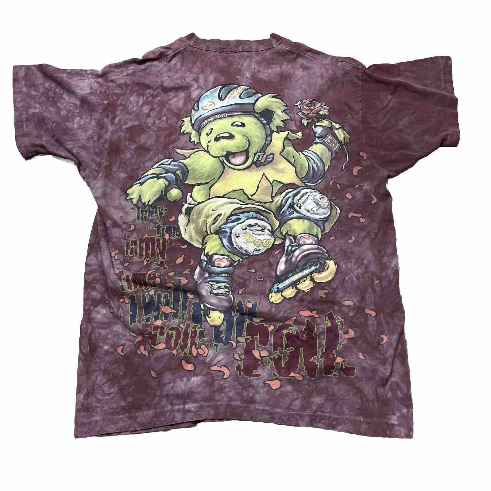 Vintage 90s Grateful Dead Skate Bear Shirt Short Sleeve T Shirts