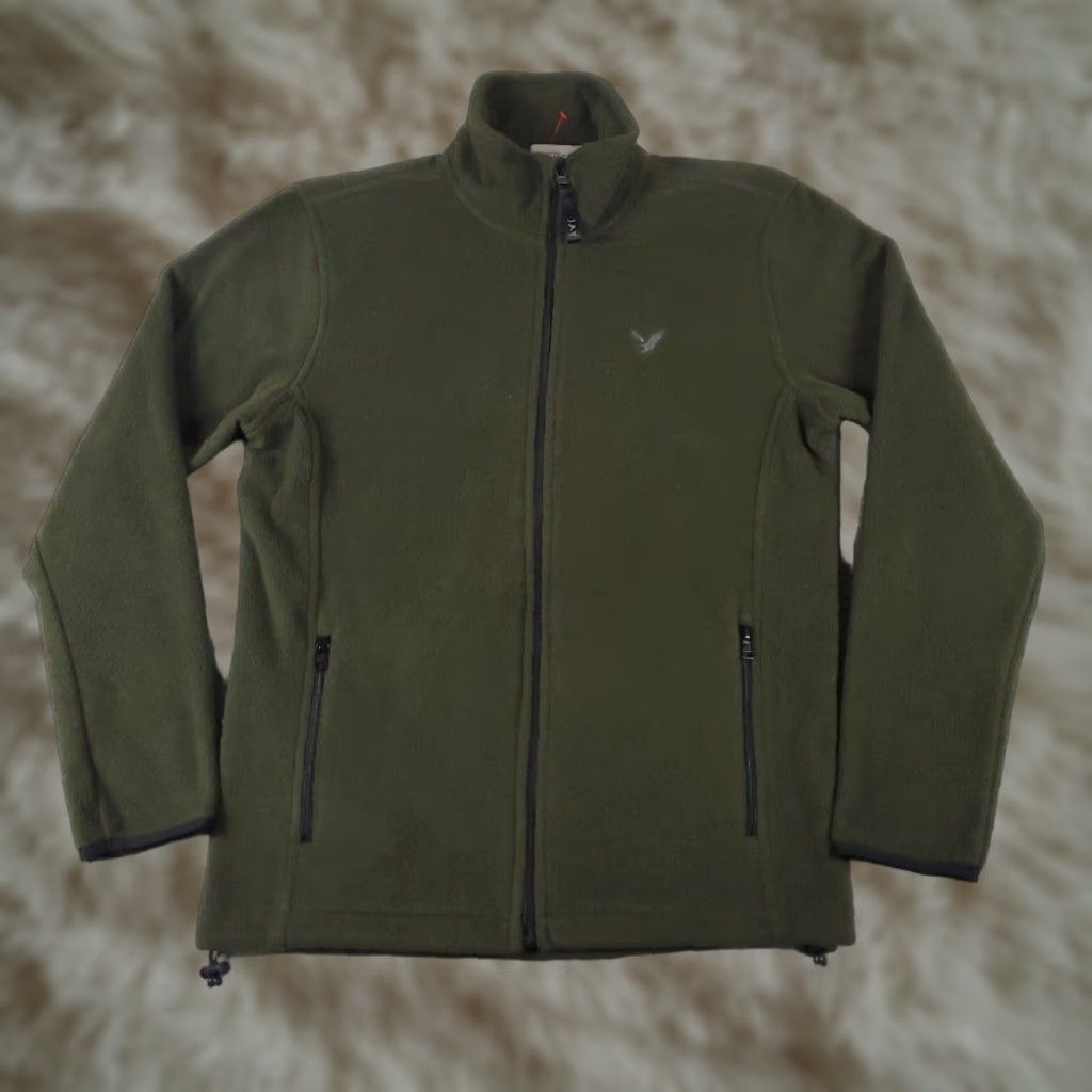 American Eagle Outfitters American Eagle Sweater Mens XS Green Fleece Outdoors Full Zip Up Sweatshirt Size US XS / EU 42 / 0 - 1 Thumbnail