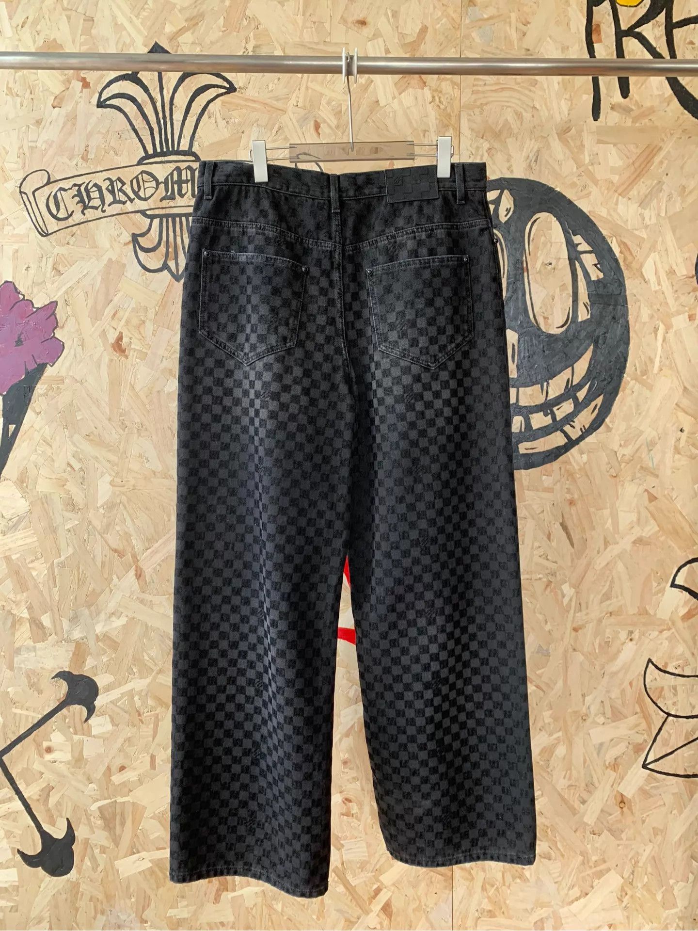 Louis Vuitton Louis Vuitton SS25 Damier Flocked Check Jeans 36 Size US 36 / EU 52 - 4 Thumbnail