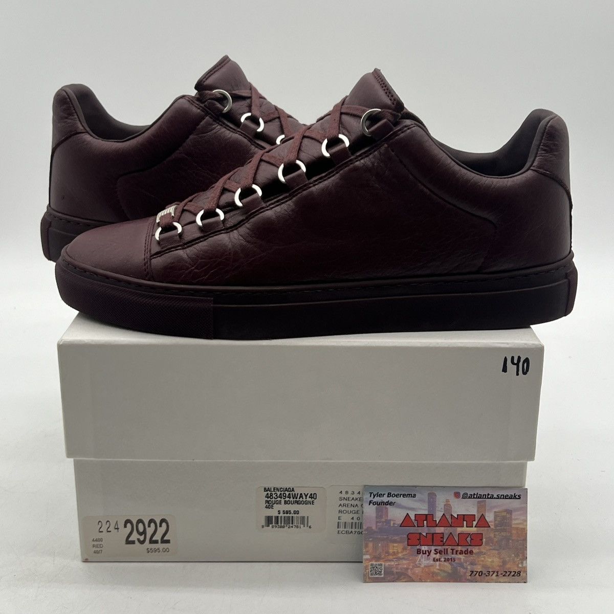 Balenciaga arena burgundy shop