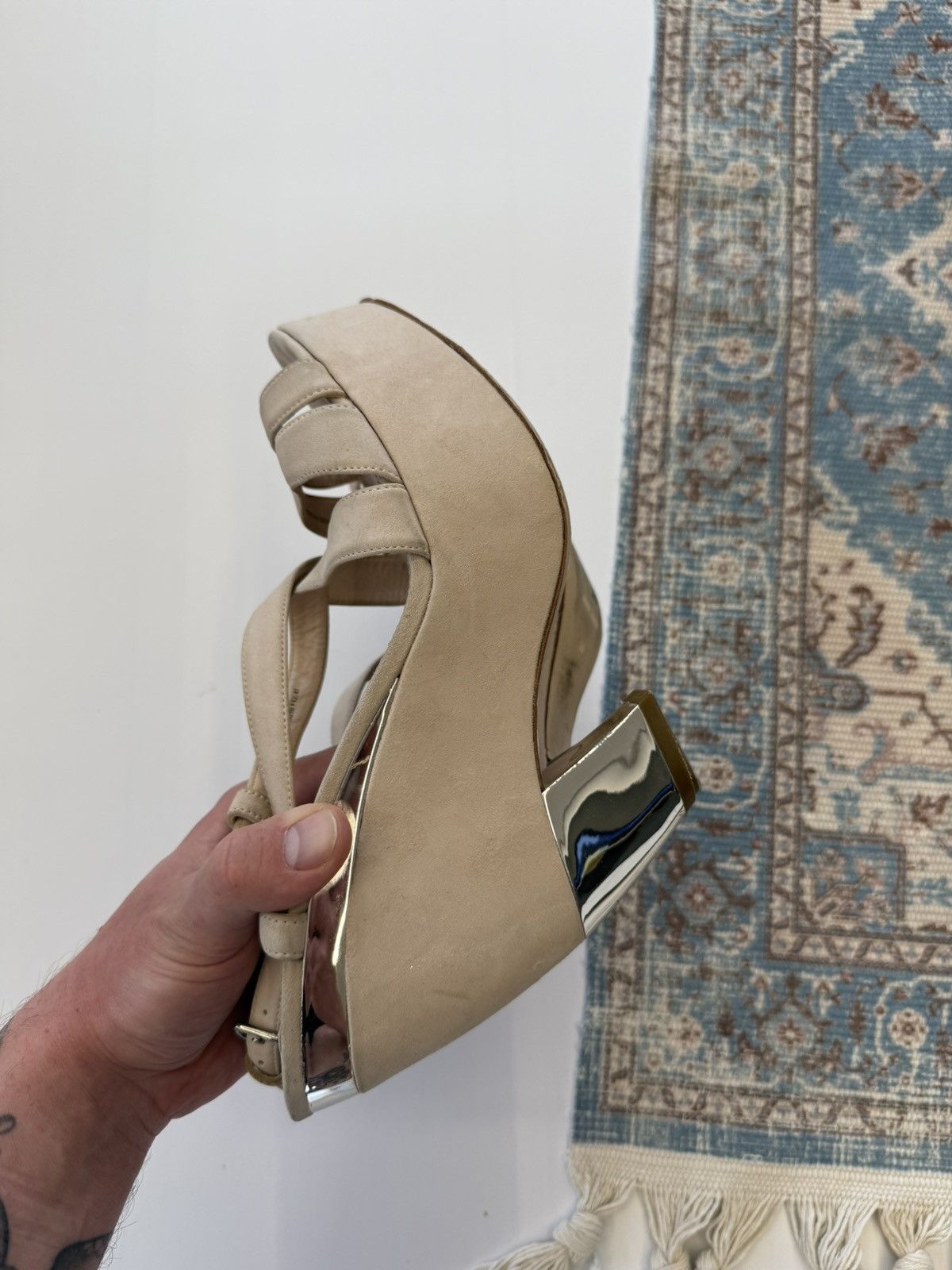 Miu Miu Miu Miu Suede Strap Pump Sandals Size EU 41 Size US 11 / IT 41 - 15 Thumbnail