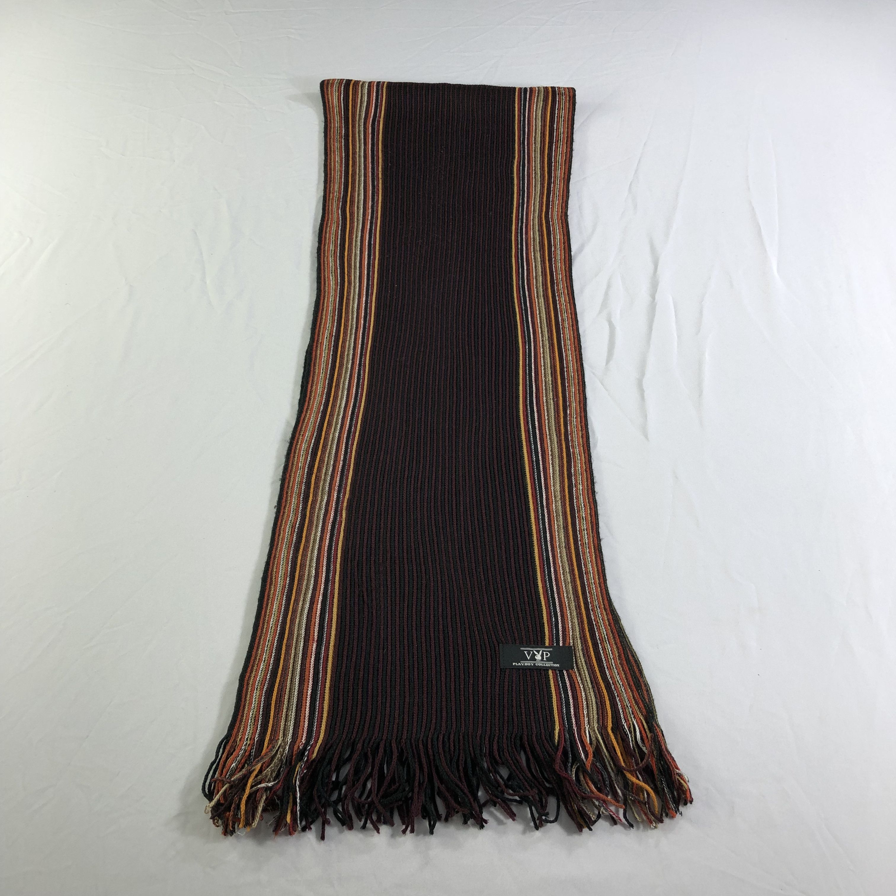 Playboy Playboy Stripe Knit Scarf Muffler Neckwear V2273 Size ONE SIZE - 2 Thumbnail