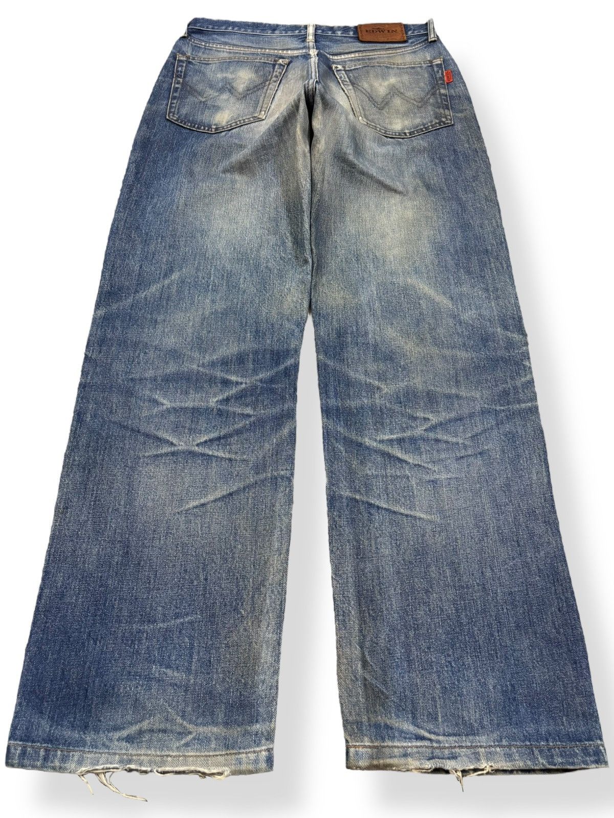 Edwin Vintage Rare Edwin Frontier Mud Wash Loose Distressed Jeans Size US 31 - 2 Thumbnail
