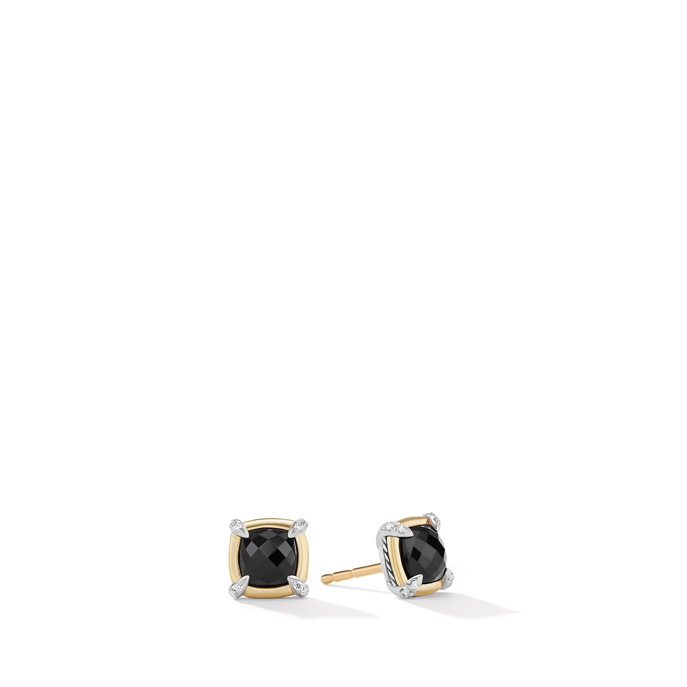 David Yurman o1w1db10525 E17115D Earrings in Silver with 18K Yellow Gold Size ONE SIZE - 1 Thumbnail