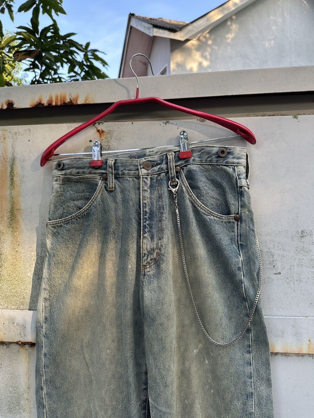 Wrangler 👹 Vintage Wrangler Washed Baggy Jeans Size US 30 / EU 46 - 4 Thumbnail