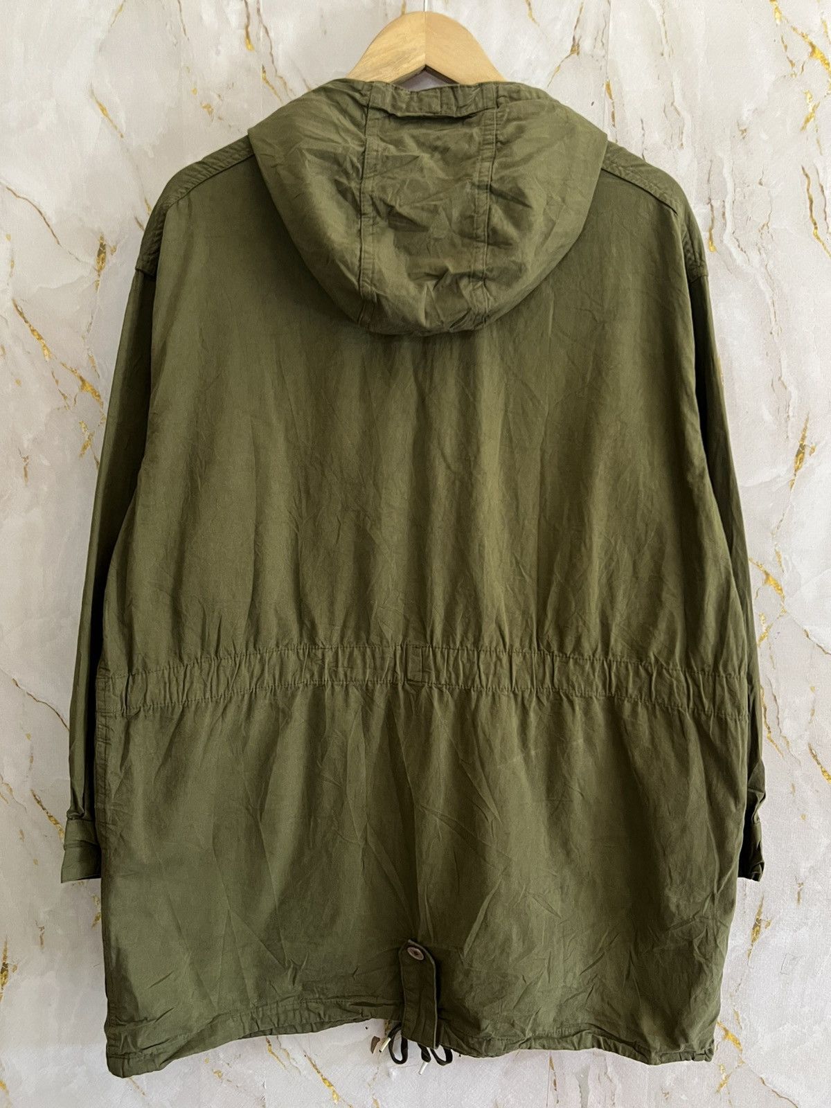 Japanese Brand Vintage Military Light Hoodie Jacket – 4 Pocket Design Size US XXL / EU 58 / 5 - 2 Thumbnail