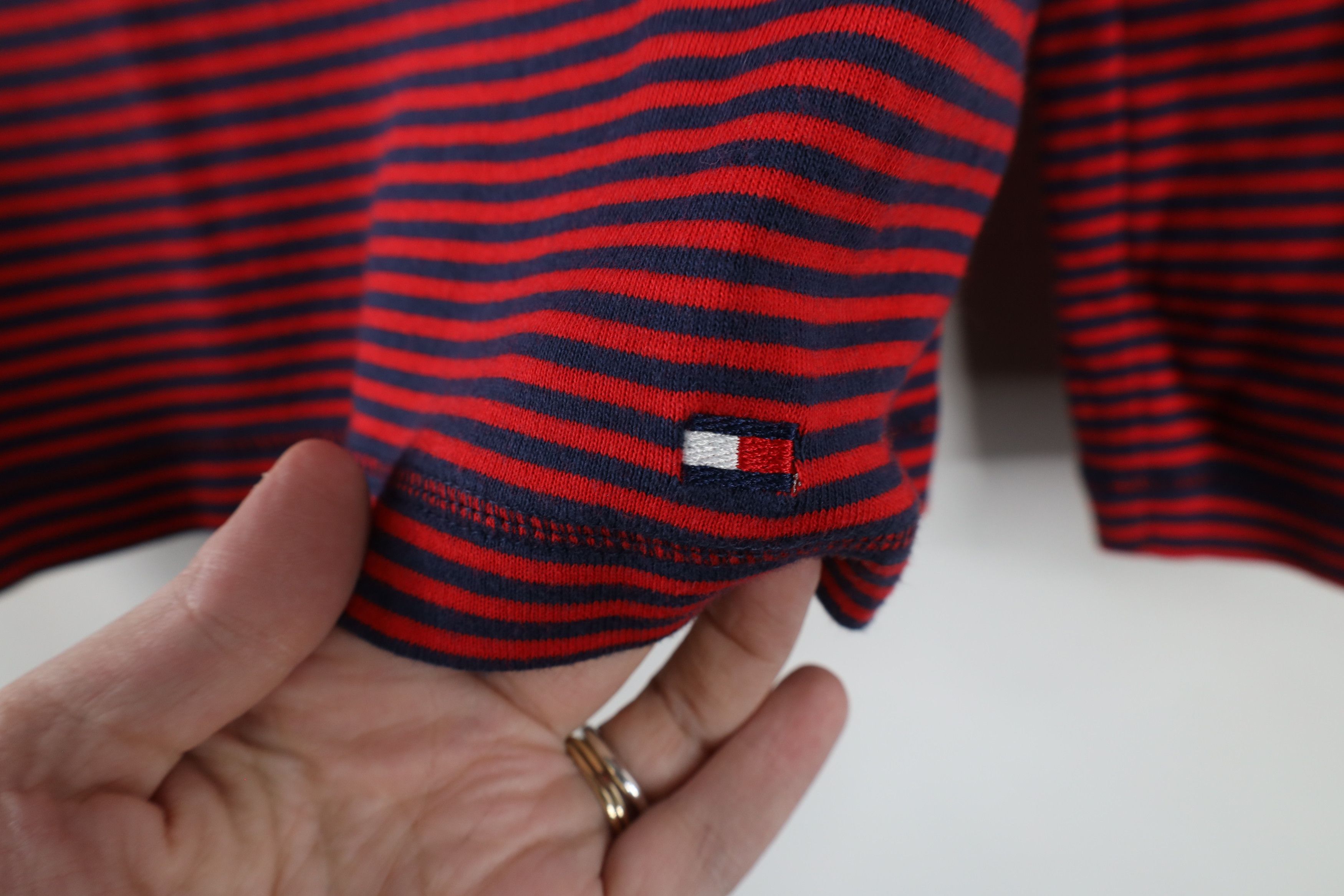 Tommy Hilfiger × Vintage Vintage Y2K Tommy Hilfiger Babydoll Long Sleeve T-Shirt Size L / US 10 / IT 46 - 4 Thumbnail