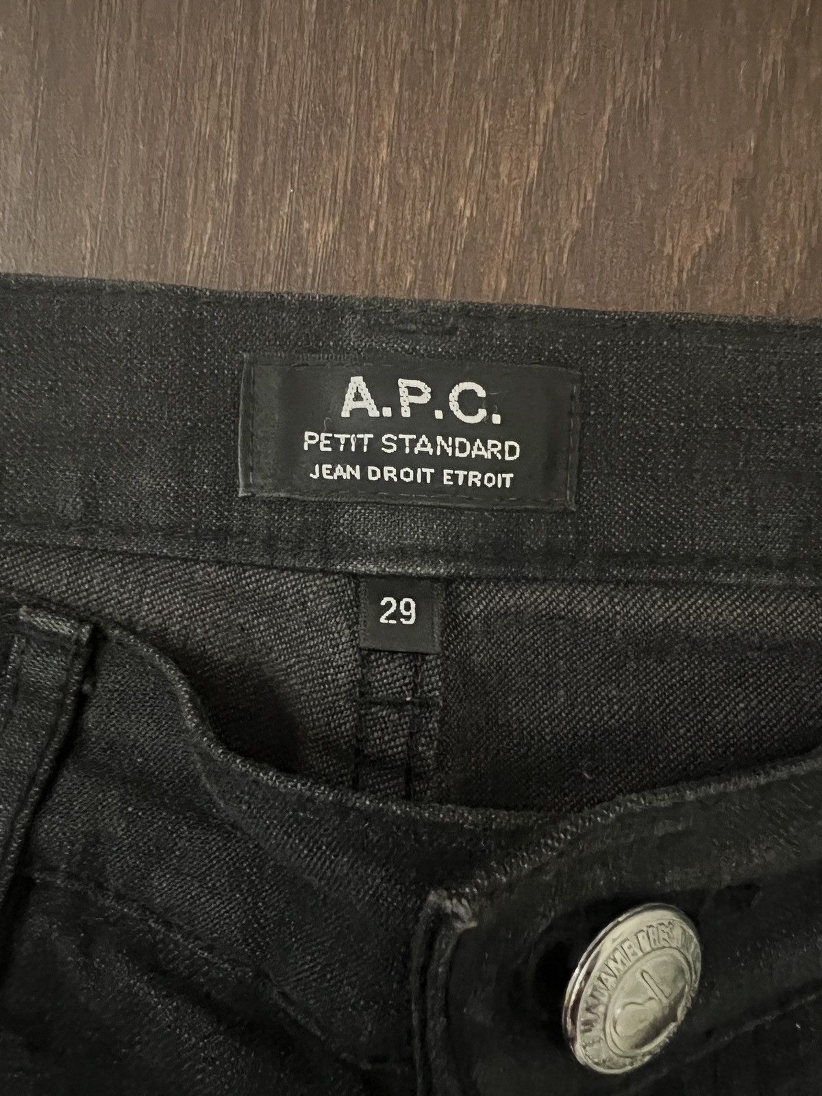 A.P.C. APC Black Jeans Size 29" - 4 Thumbnail