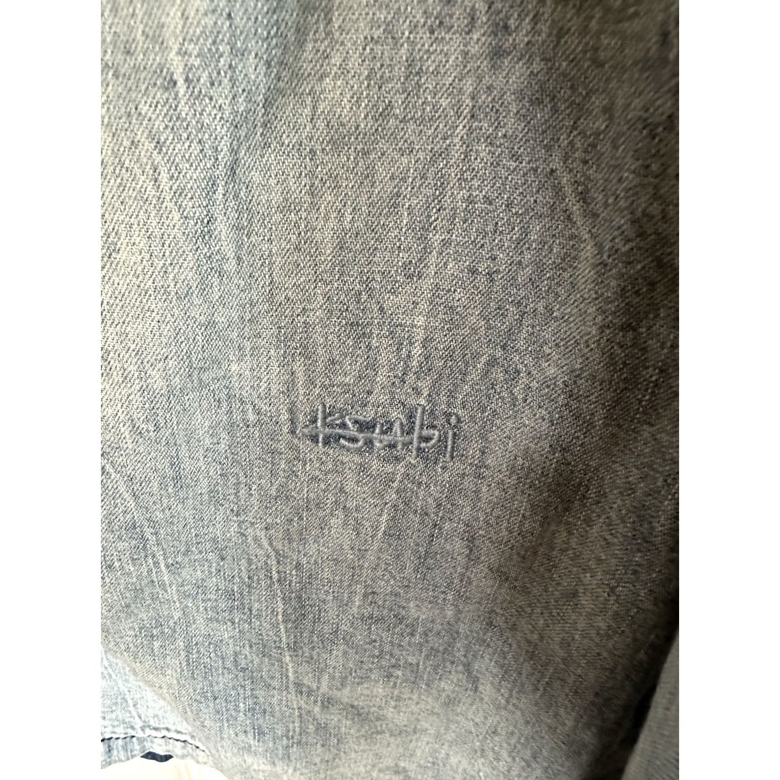 Ksubi Ksubi Shirt Denim Button-Up Long Sleeve Collared Snap Blue Light Washed Scorpion Overshirt XL Mens Regular Pocketed Size US XL / EU 56 / 4 - 5 Thumbnail