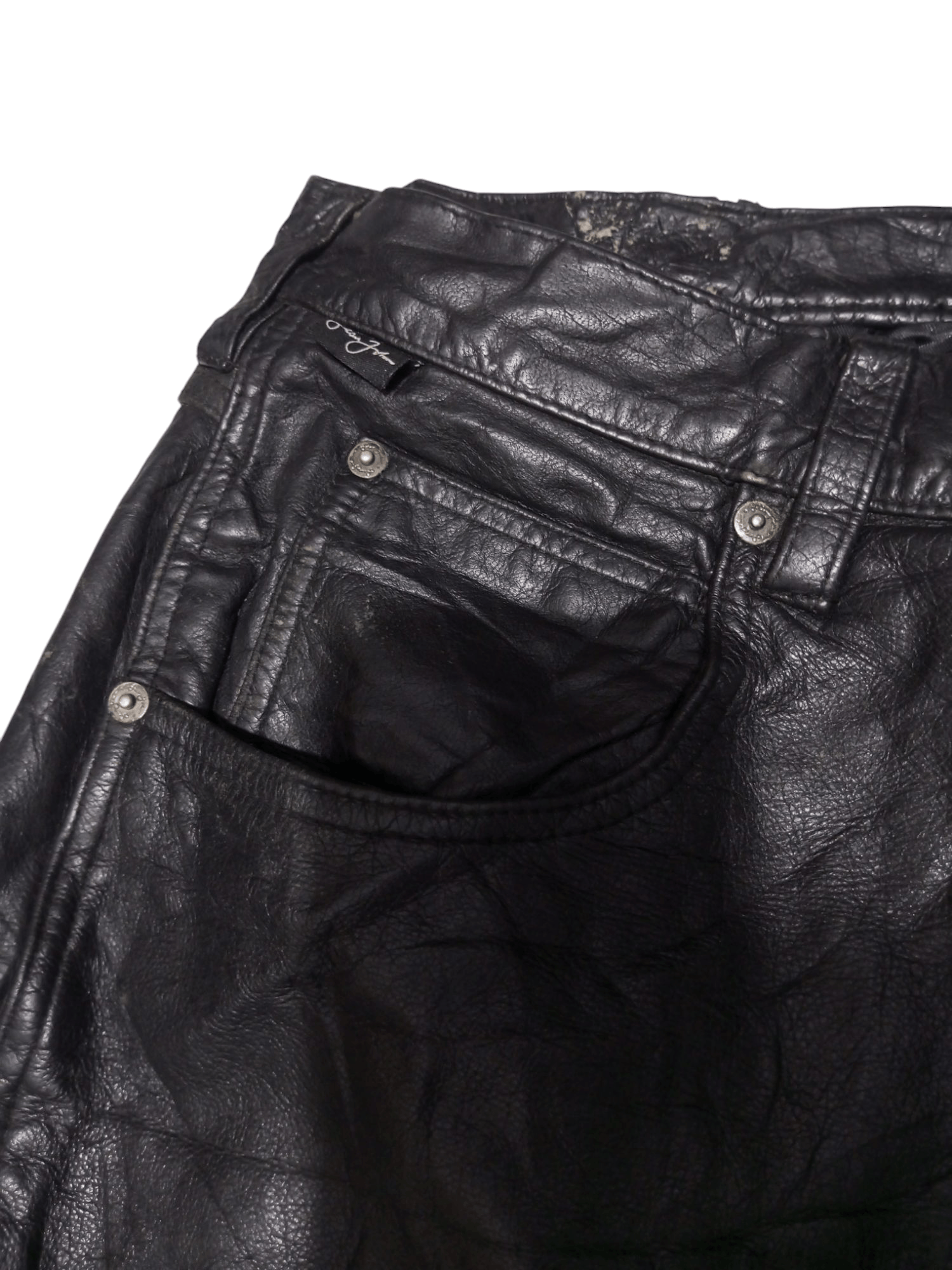 20471120 Vintage sean john leather big size baggy pants Size US 42 / EU 58 - 10 Thumbnail