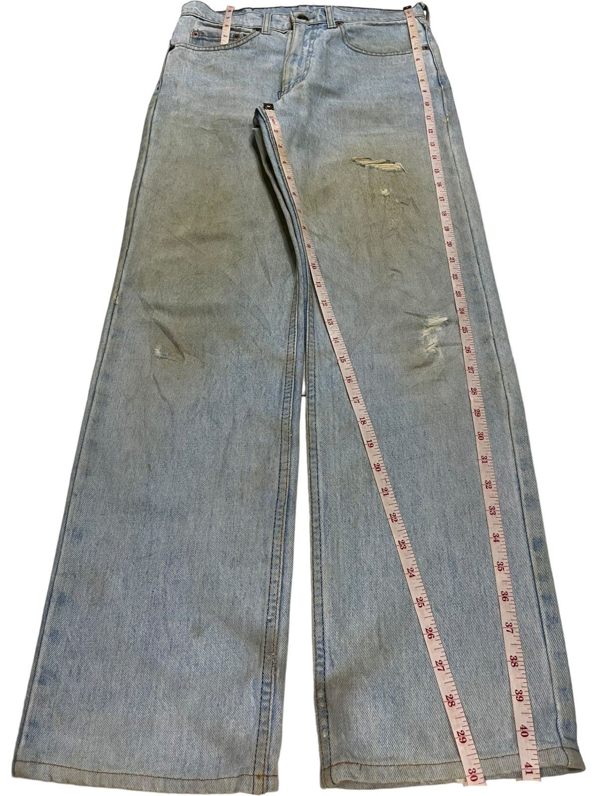 Levi's × Levi's Vintage Clothing Vintage 90s Levis 515 Mud Wash Distressed Loose Jeans Size US 29 - 11 Thumbnail