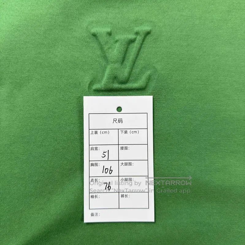 Louis Vuitton Louis Vuitton Green Cotton Men's T-Shirt . Size US L / EU 52-54 / 3 - 5 Thumbnail