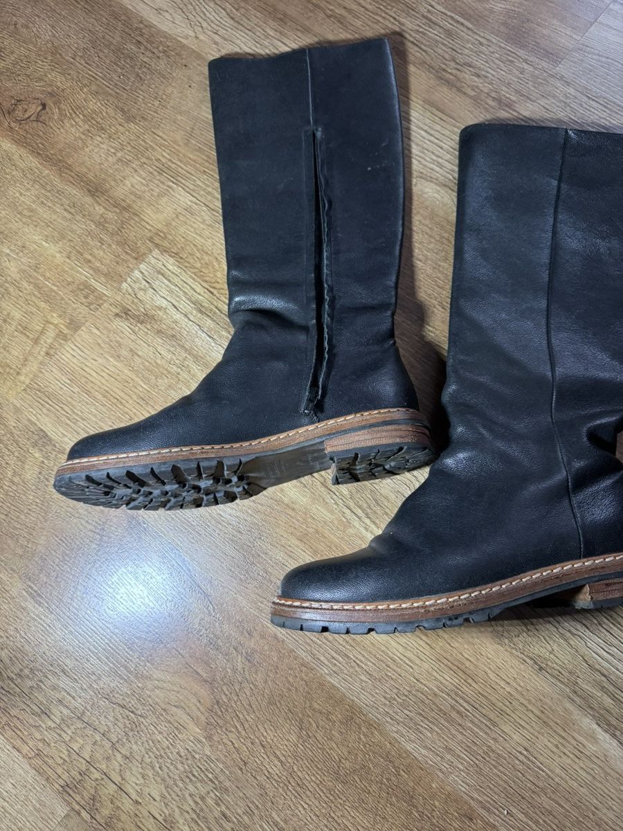 Maison Margiela Maison Margiela Black Leather Zip Boots | Lug Sole Size US 9 / IT 39 - 2 Thumbnail