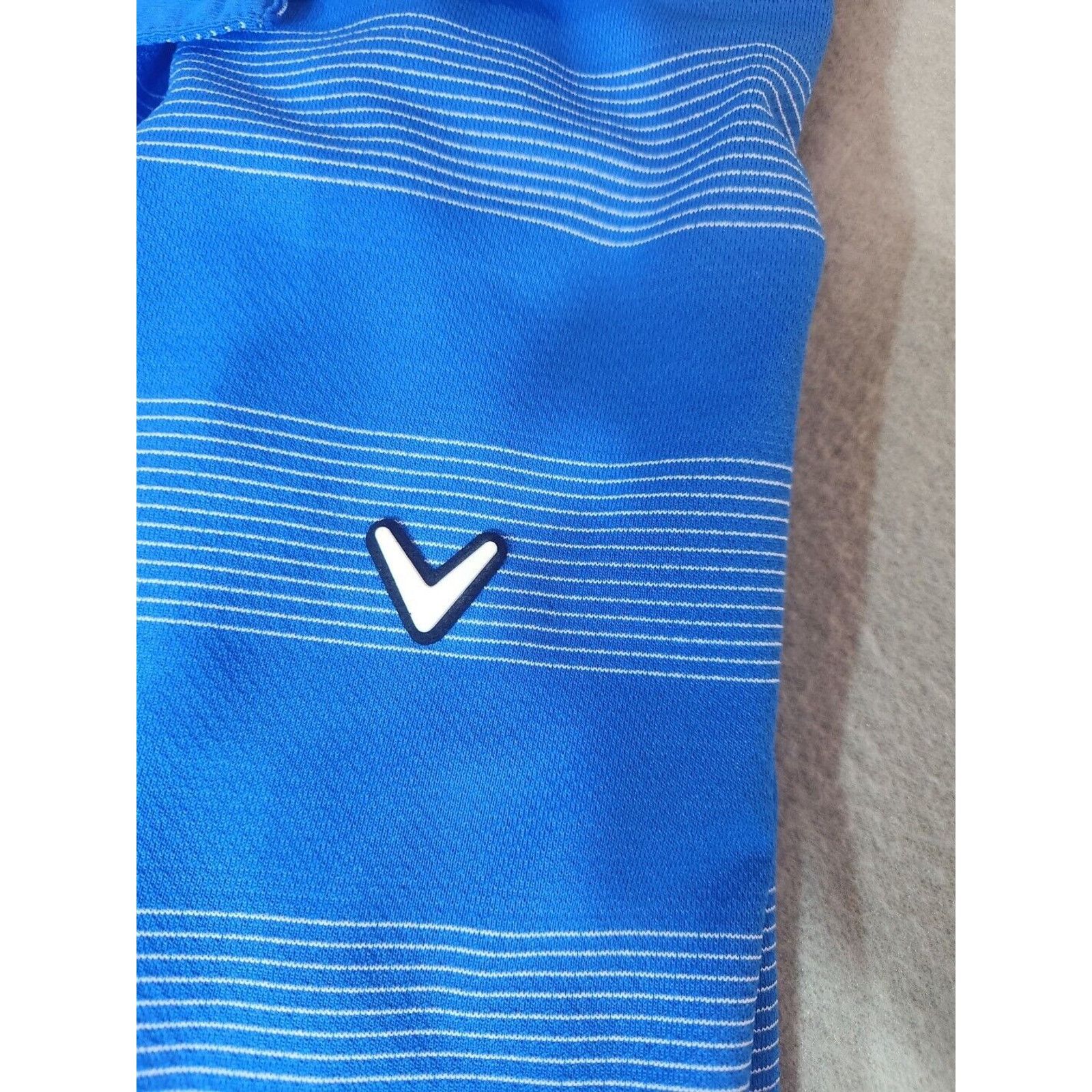 Callaway Callaway OptiDri Men’s Golf Polo Shirt XL Blue-White Striped Size US XL / EU 56 / 4 - 2 Thumbnail